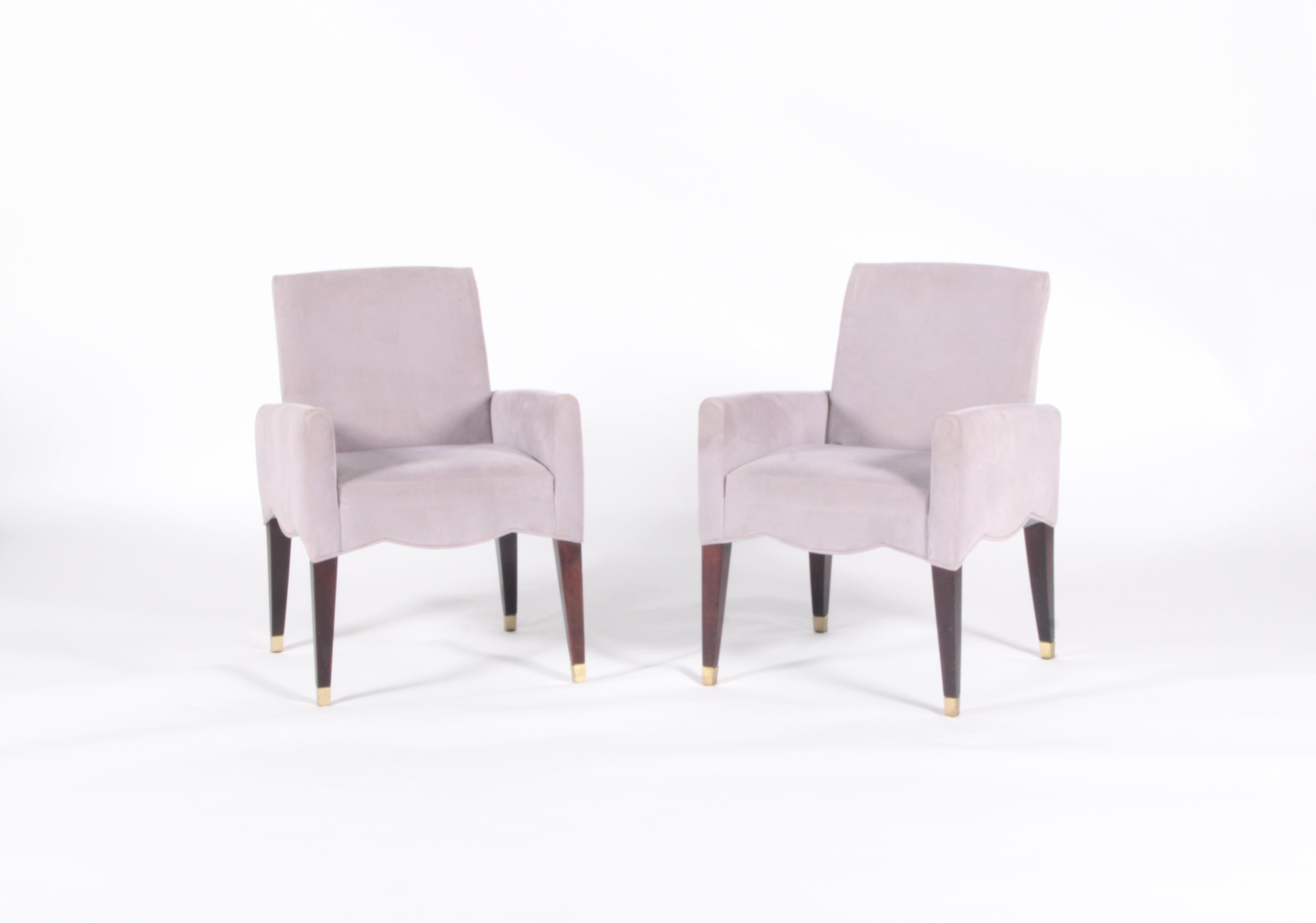 Pair of armchairs by Oliver Gagnere for Le Cafe Marly at the Louvre Museum Paris For Sale 6