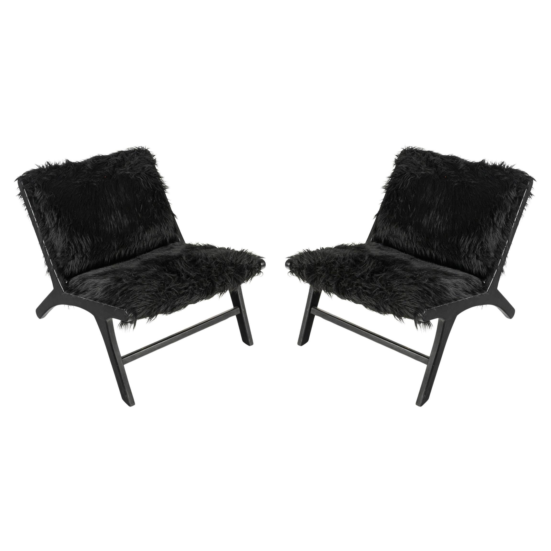 Pair of Armchairs by Olivier Schrijver, 20th Century Design.