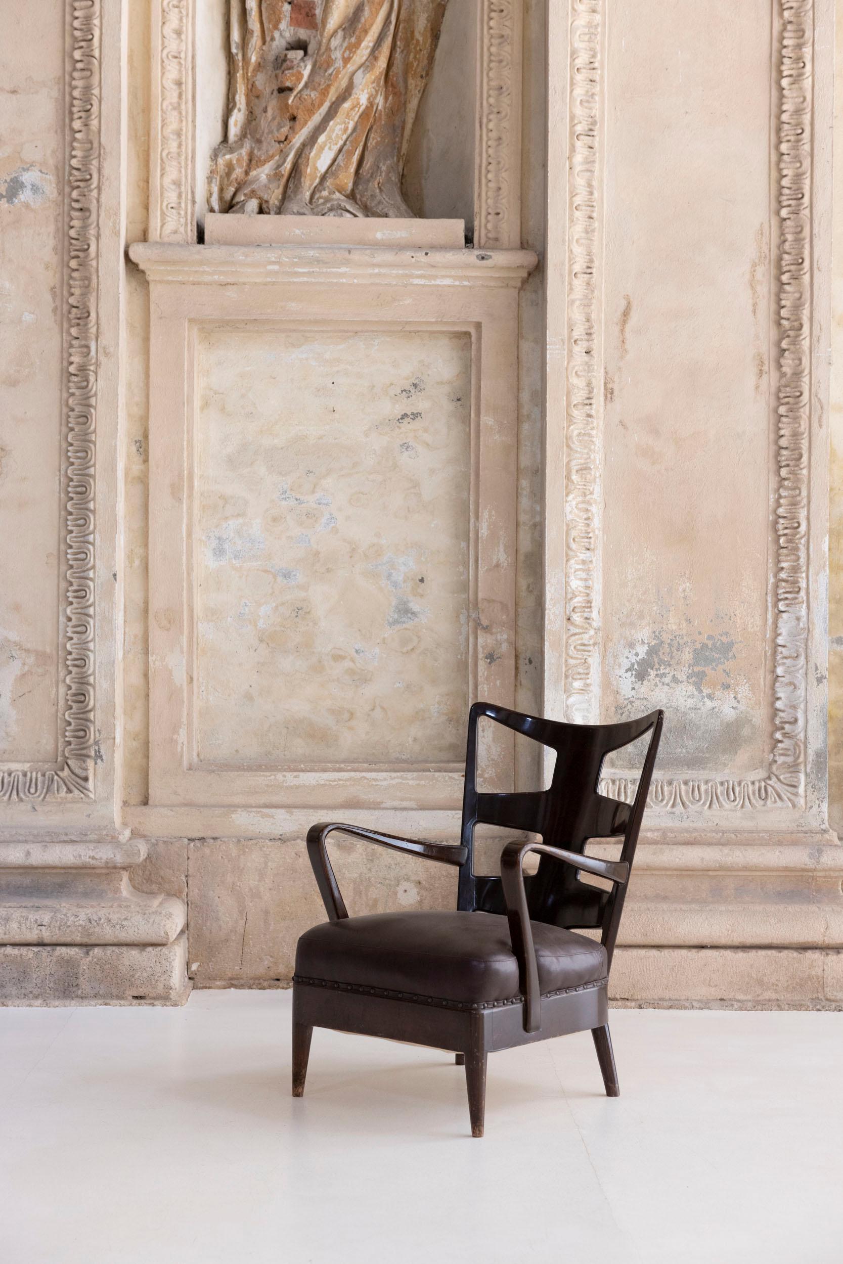 Pair of armchairs by Osvaldo Borsani, model 6575 For Sale 3