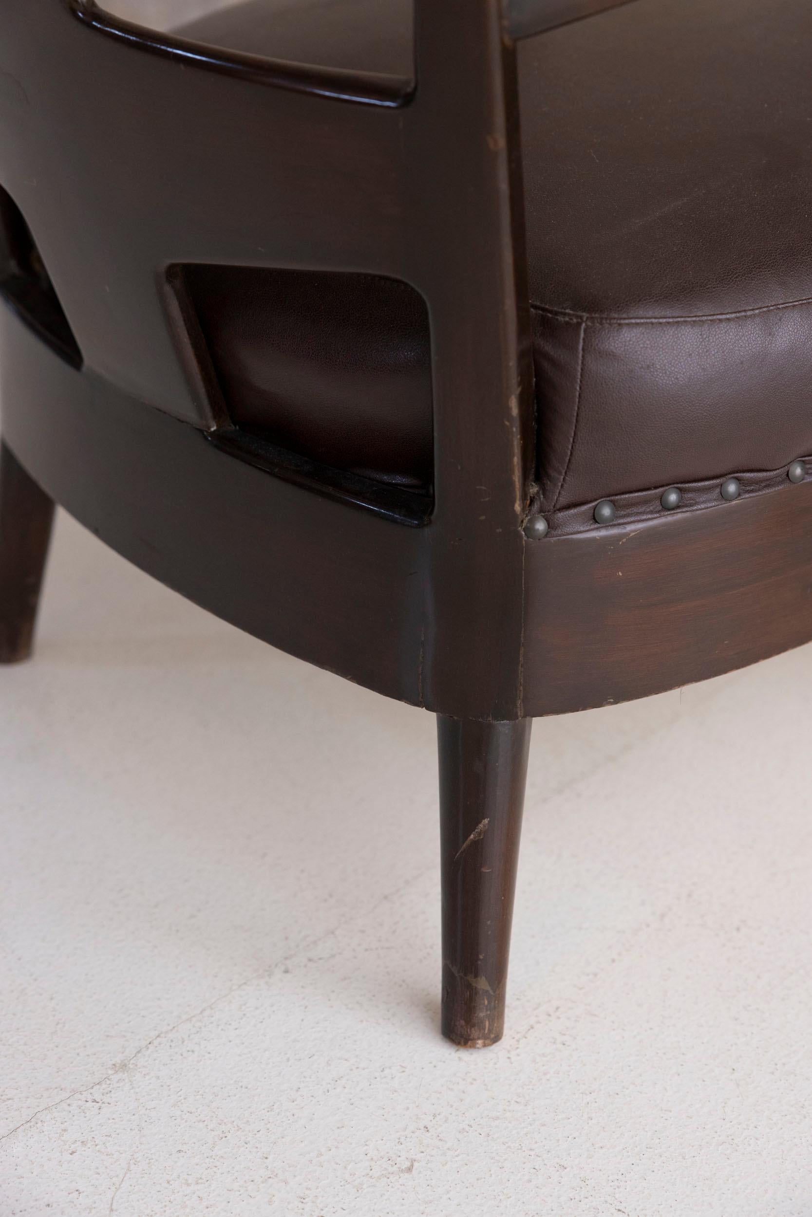 Pair of armchairs by Osvaldo Borsani, model 6575 For Sale 9