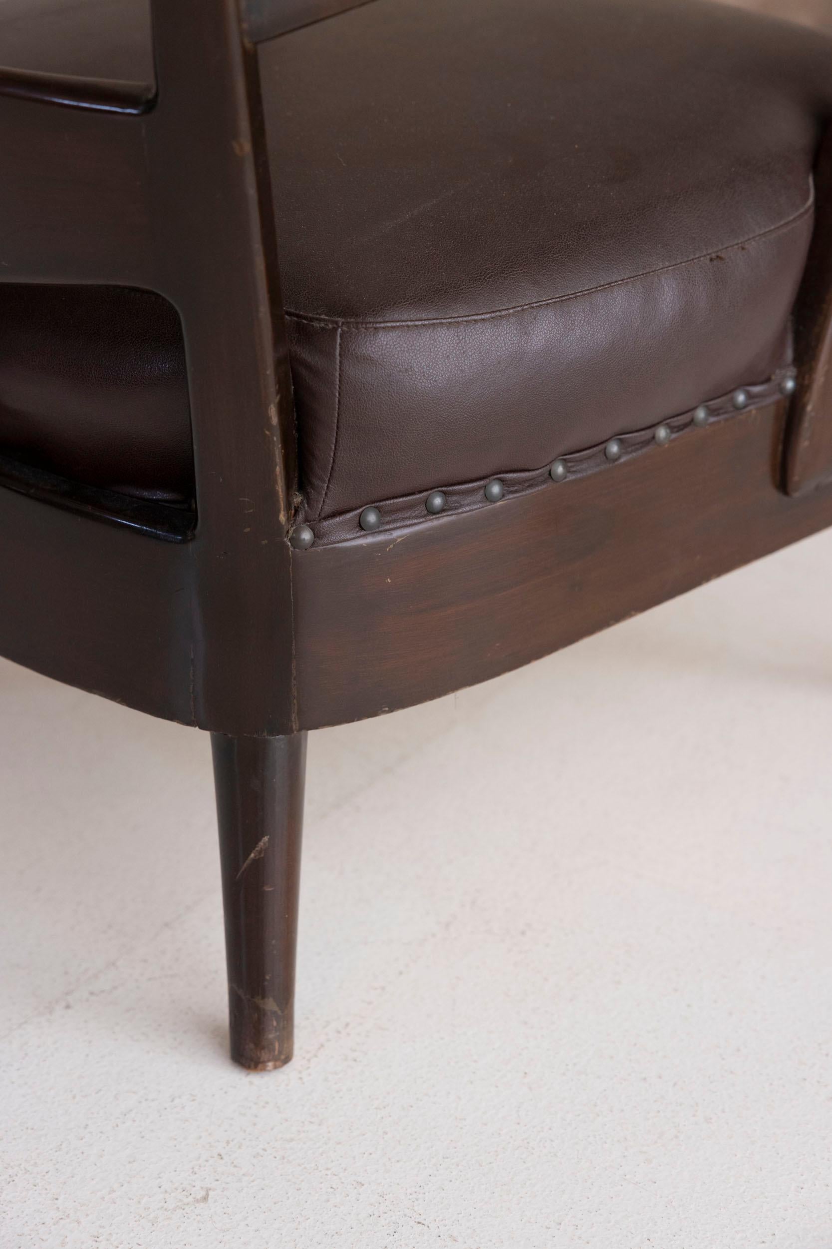 Pair of armchairs by Osvaldo Borsani, model 6575 For Sale 10
