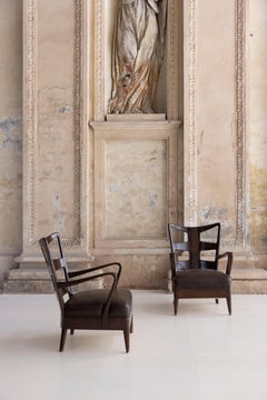 Pair of armchairs by Osvaldo Borsani, model 6575