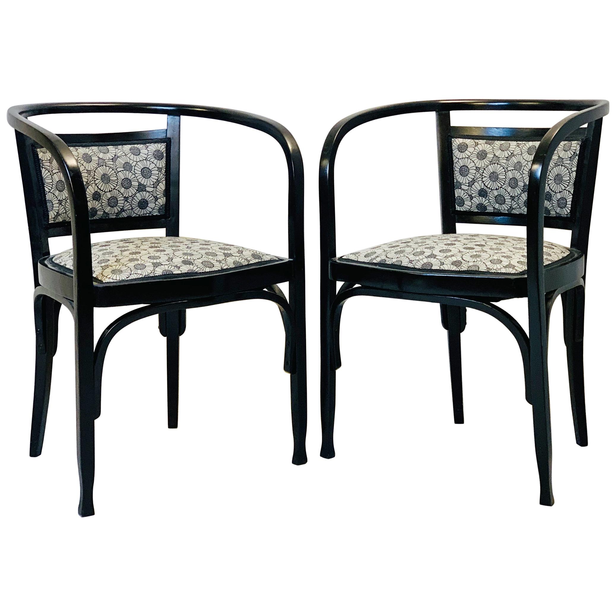 Pair of Armchairs by Otto Wagner