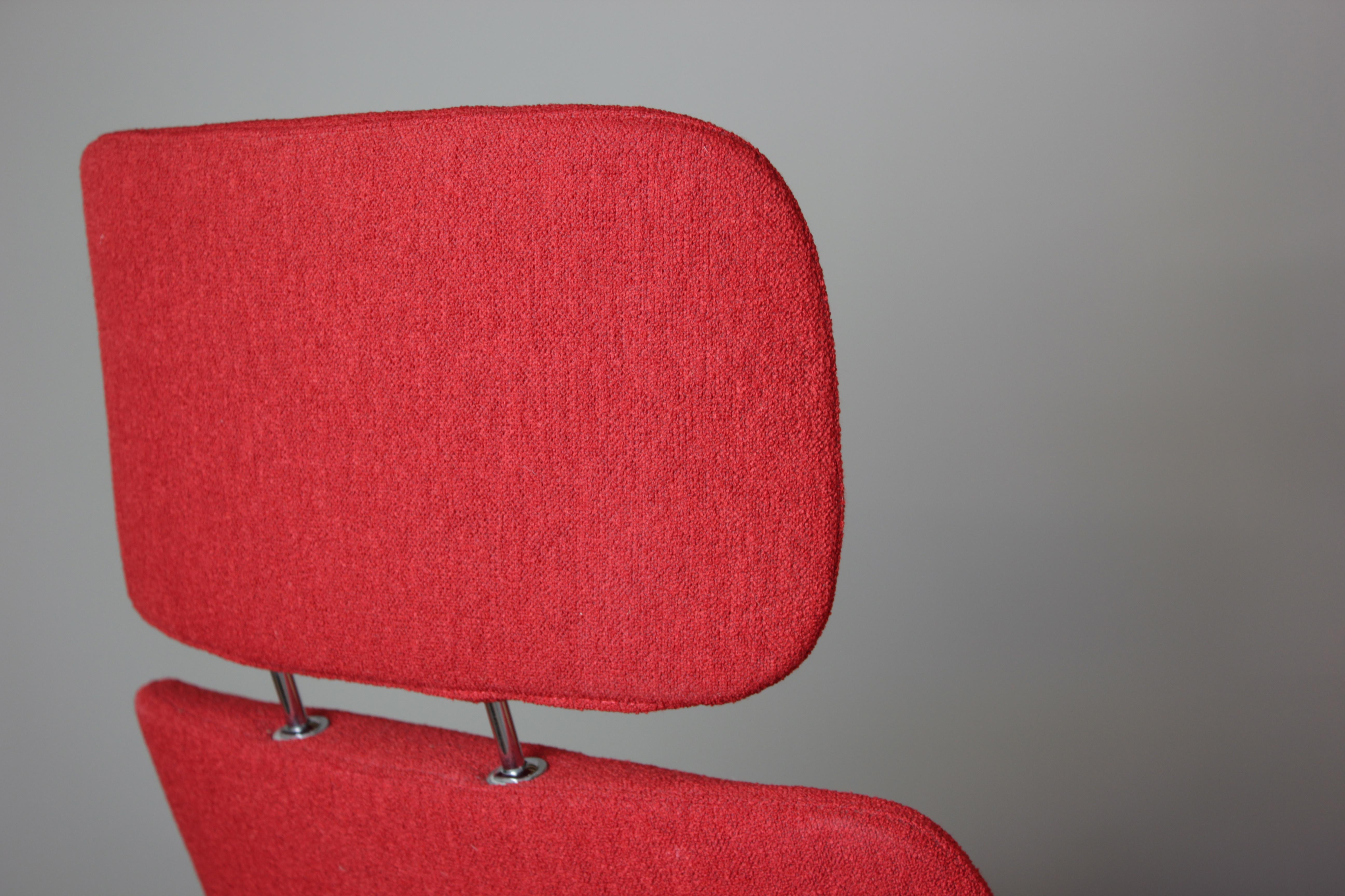Fabric Pair of Modern Oscar Red Armchairs by Pearson Lloyd for Walter Knoll