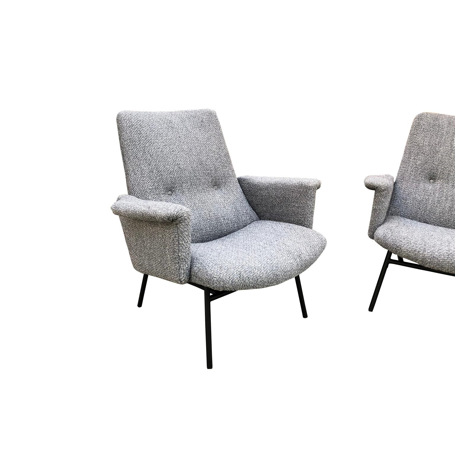 Mid-Century Modern Pair of Armchairs by Pierre Guariche, 1953