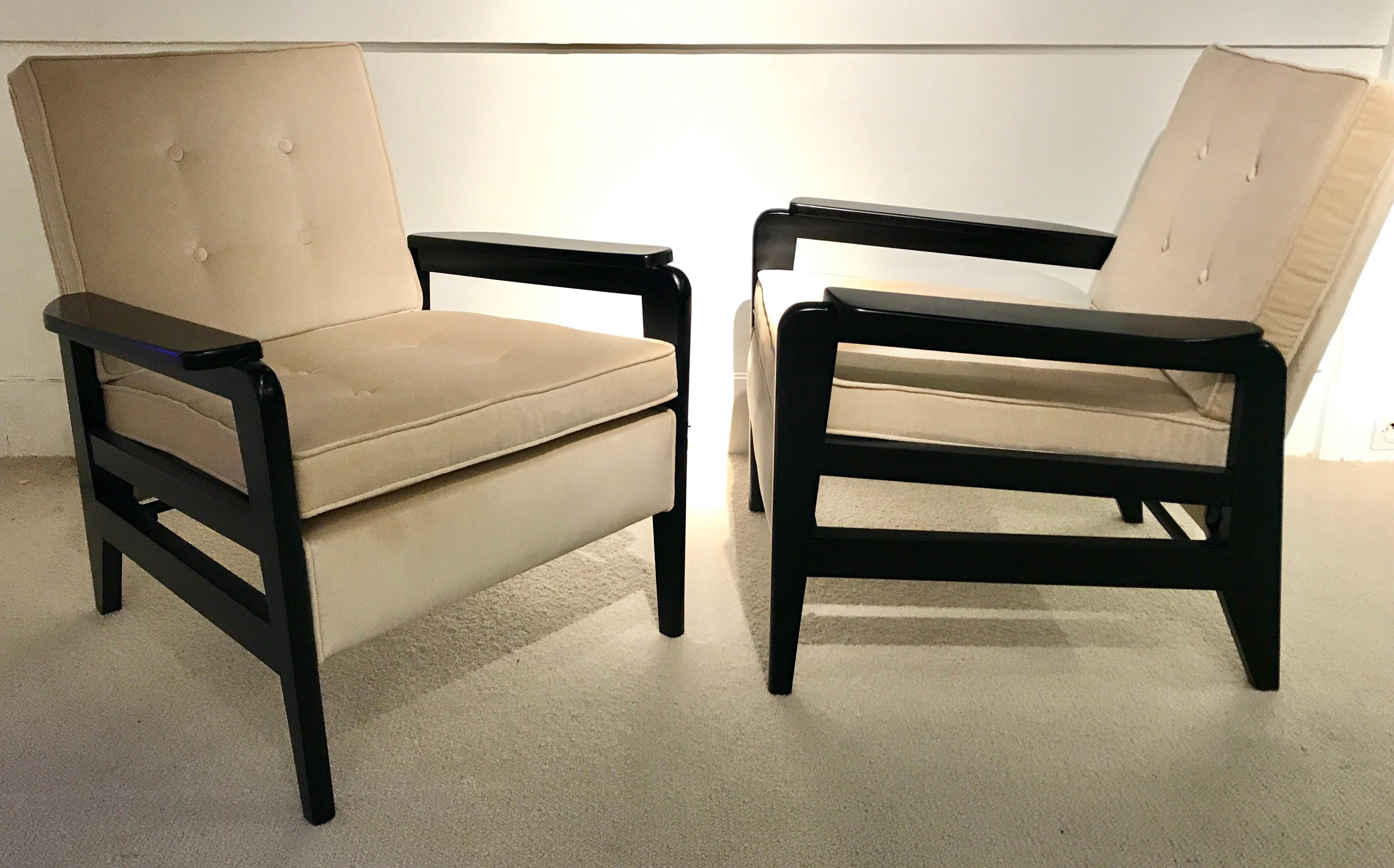 Mid-Century Modern Pair of Armchairs by Pierre Guariche