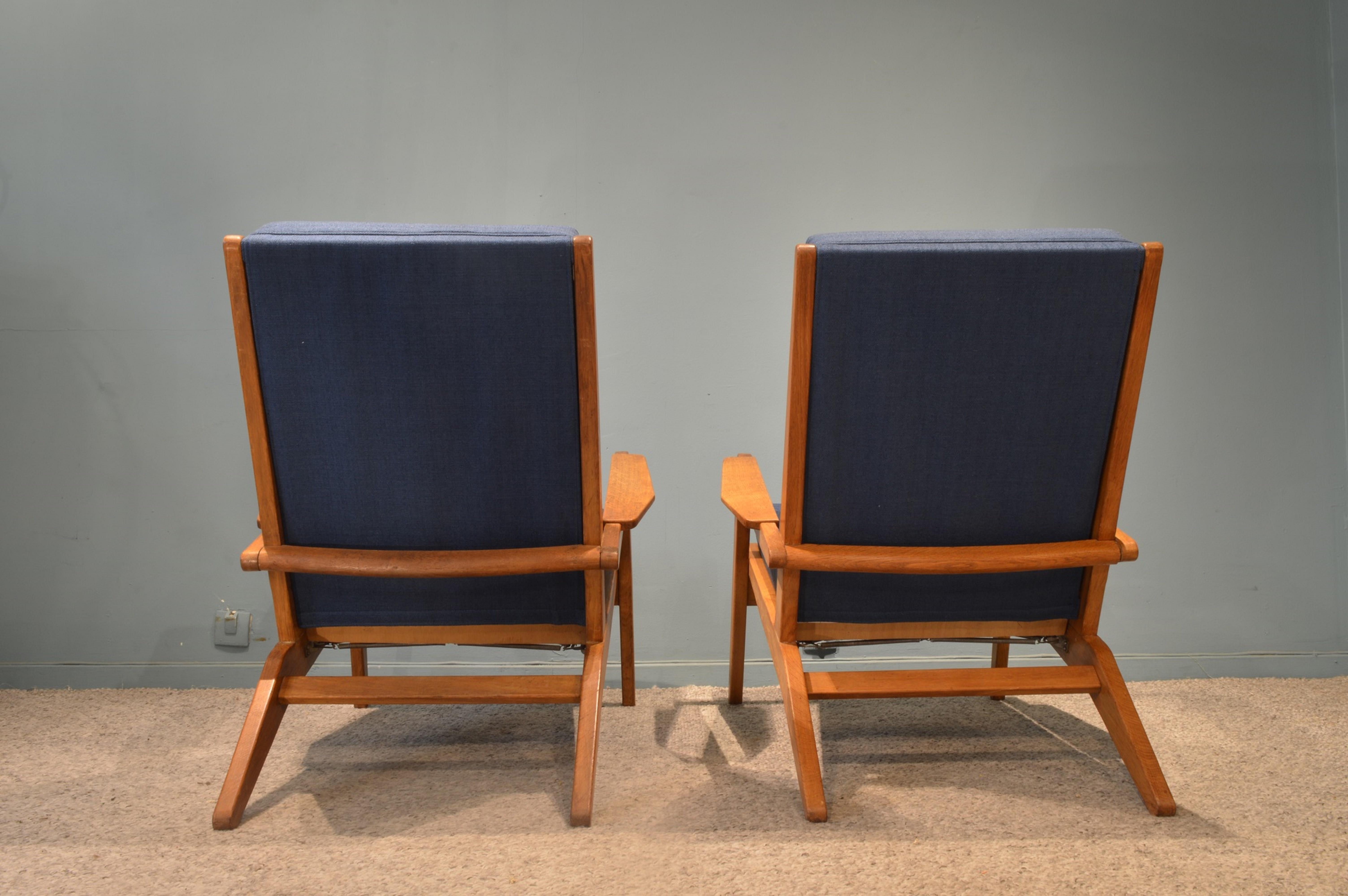 French Pair of Armchairs by Pierre Guariche
