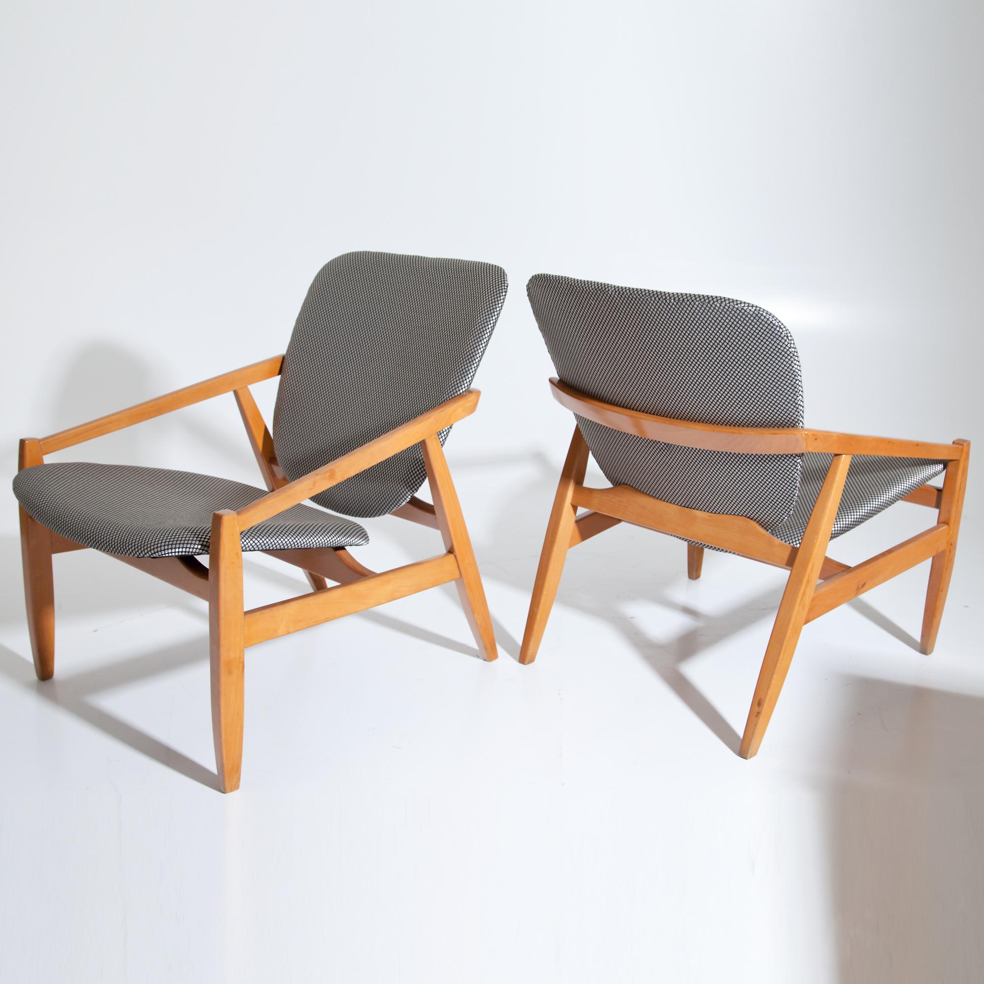 Mid-Century Modern Pair of Armchairs by Pizzetti, Italy, Mid-20th Century