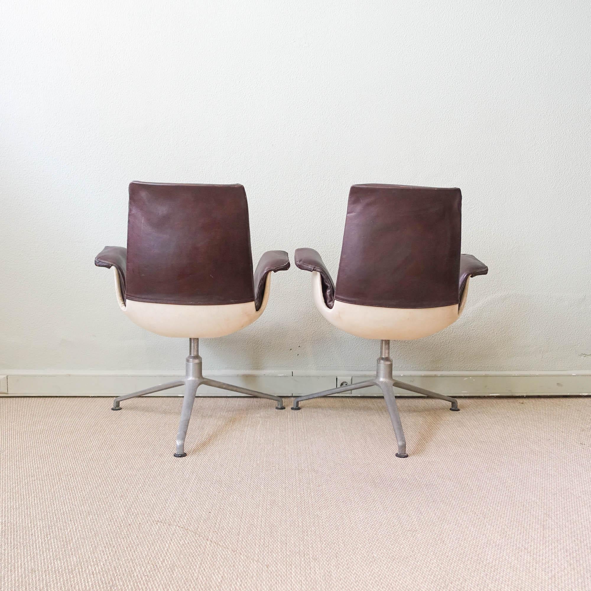 Mid-20th Century Pair of Armchairs by Preben Fabricius & Jørgen Kastholm for Kill International