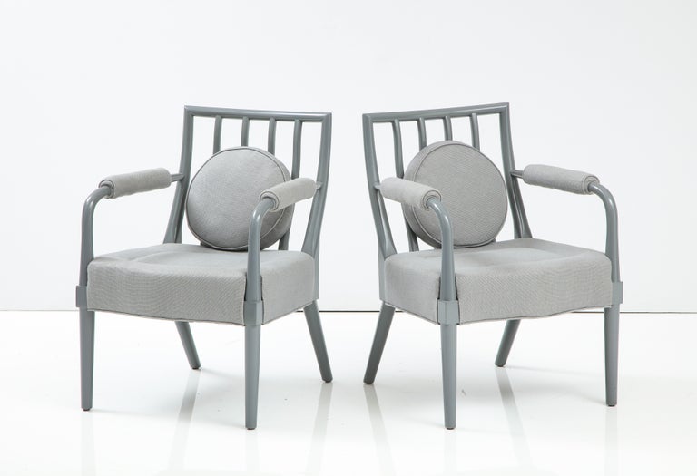 American Pair of Armchairs by T.H. Robsjohn-Gibbings, United States, c. 1950 For Sale