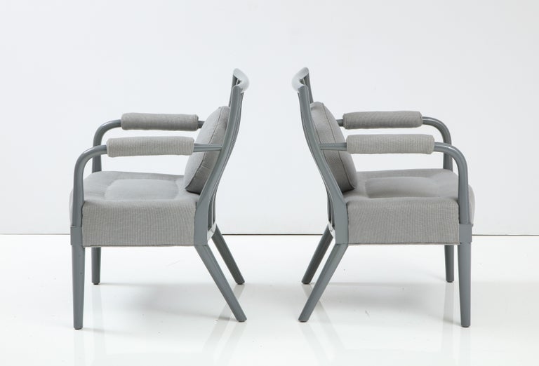 Mid-20th Century Pair of Armchairs by T.H. Robsjohn-Gibbings, United States, c. 1950 For Sale