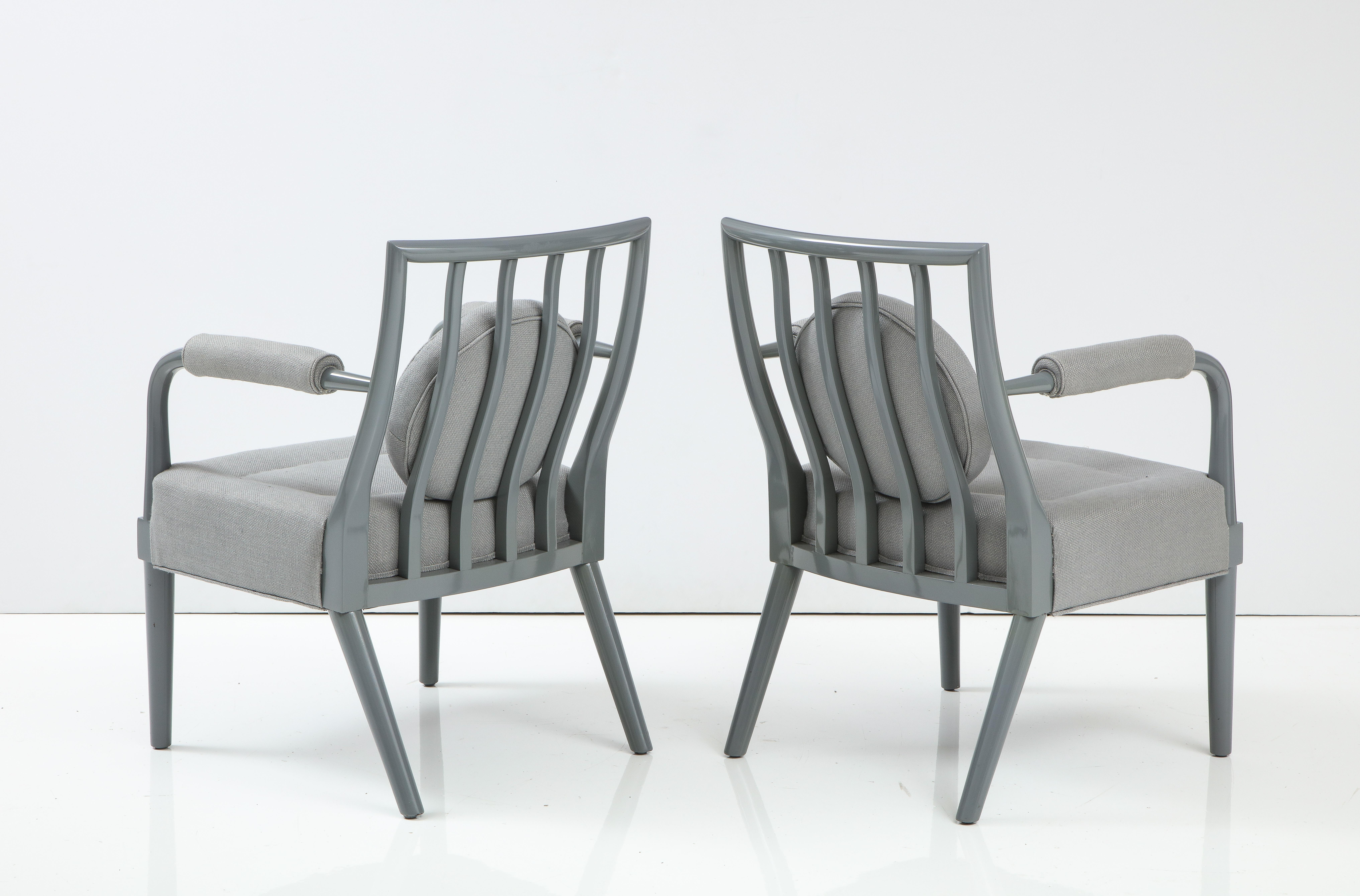 Pair of Armchairs by T.H. Robsjohn-Gibbings, United States, c. 1950 For Sale 1