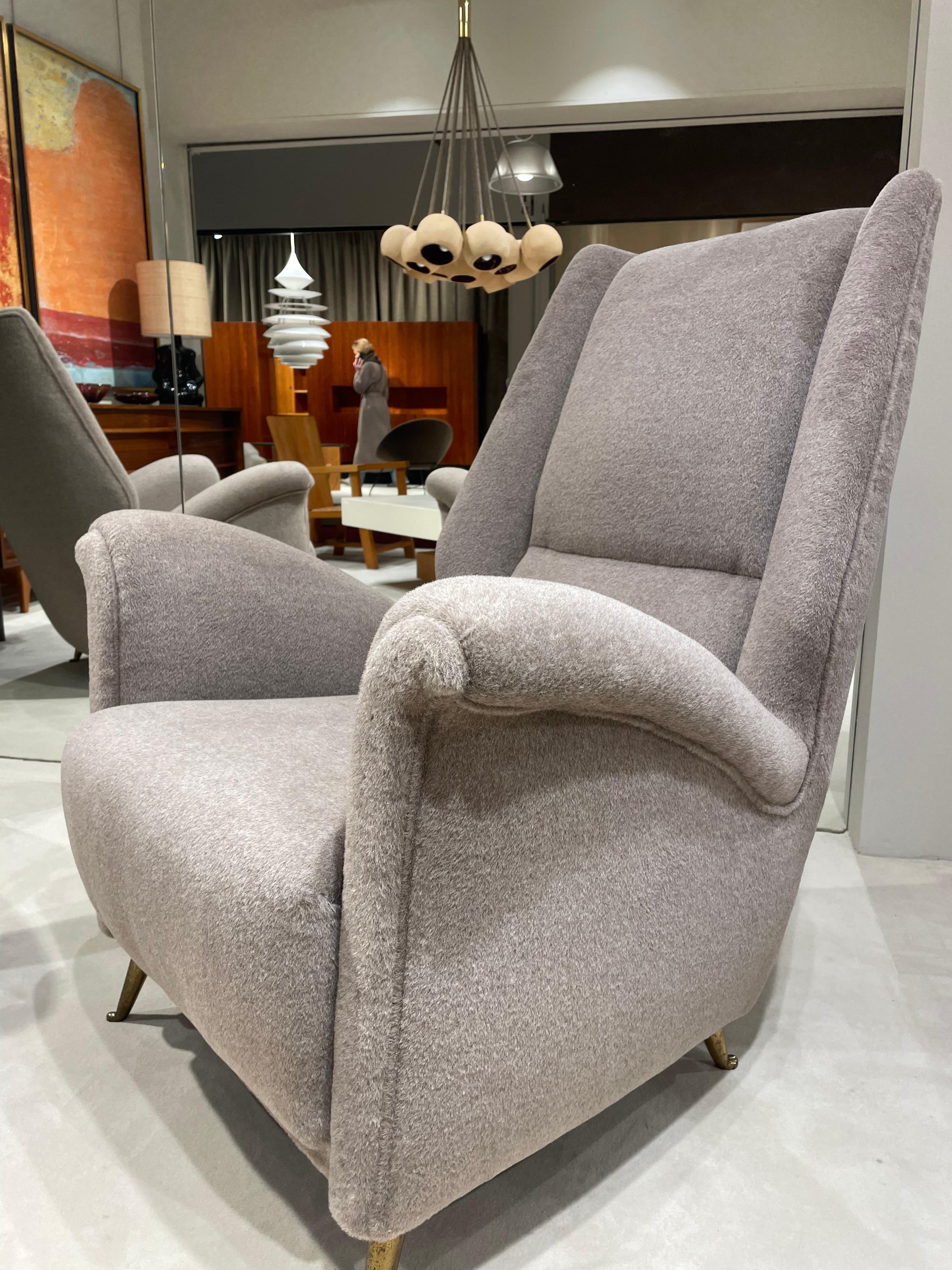 Paire de fauteuils italiens Bon état - En vente à SAINT-OUEN-SUR-SEINE, FR