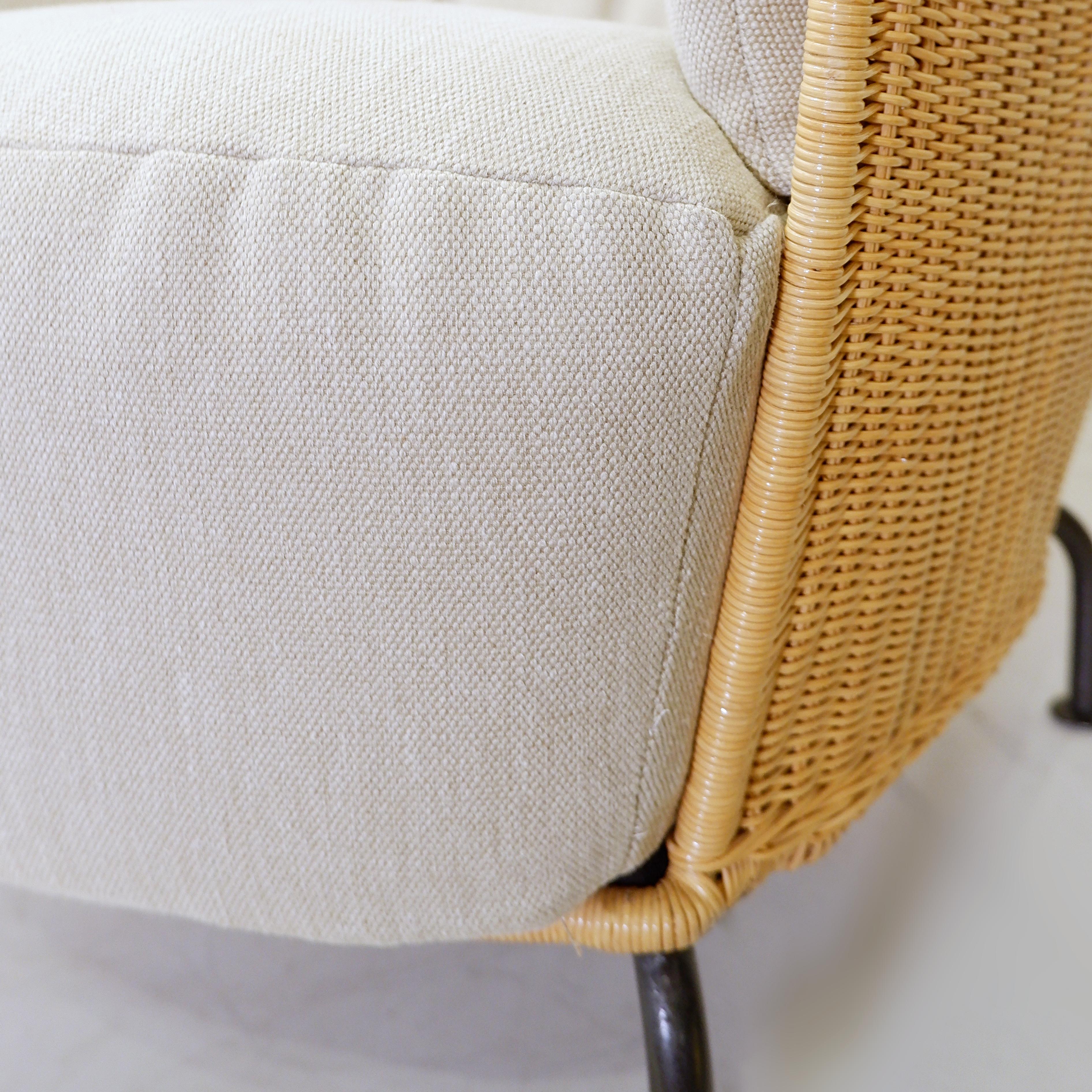 Pair of armchairs by Thibault Desombre for Cinna For Sale 2