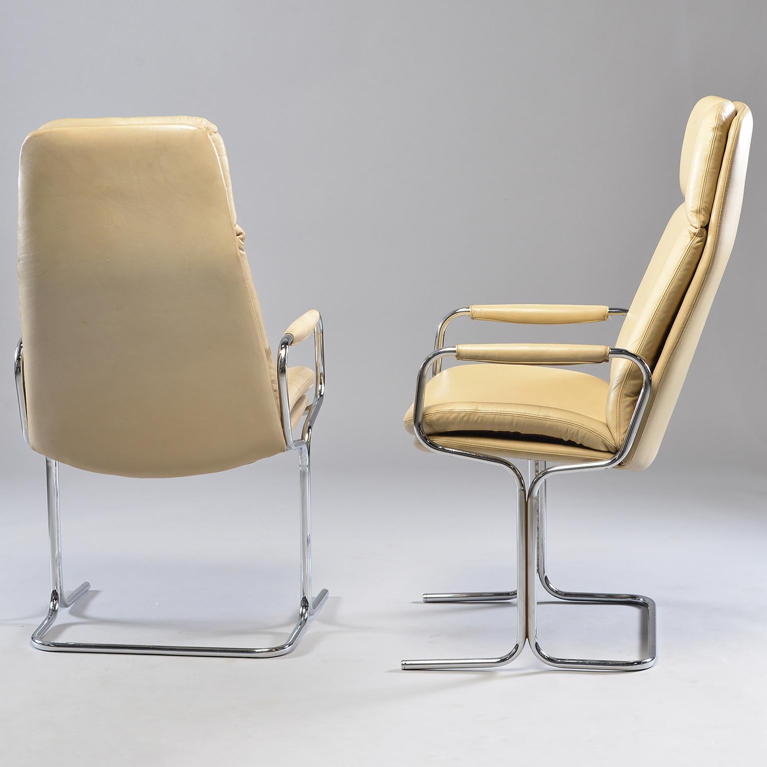 Mid-Century Modern Pair of Armchairs by Tim Bates for Eleganza Collection at Pieff