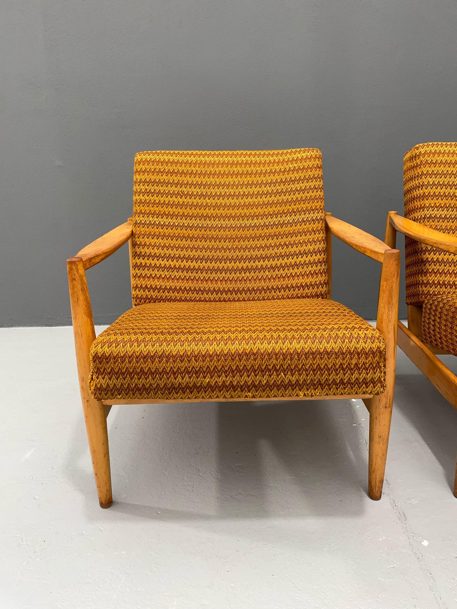 Art Déco Coppia di poltrone di TON, Cecoslovacchia, anni '70 in vendita