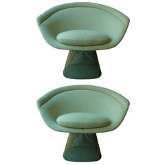 Pair of Armchairs by Warren Platner for Knoll in COM