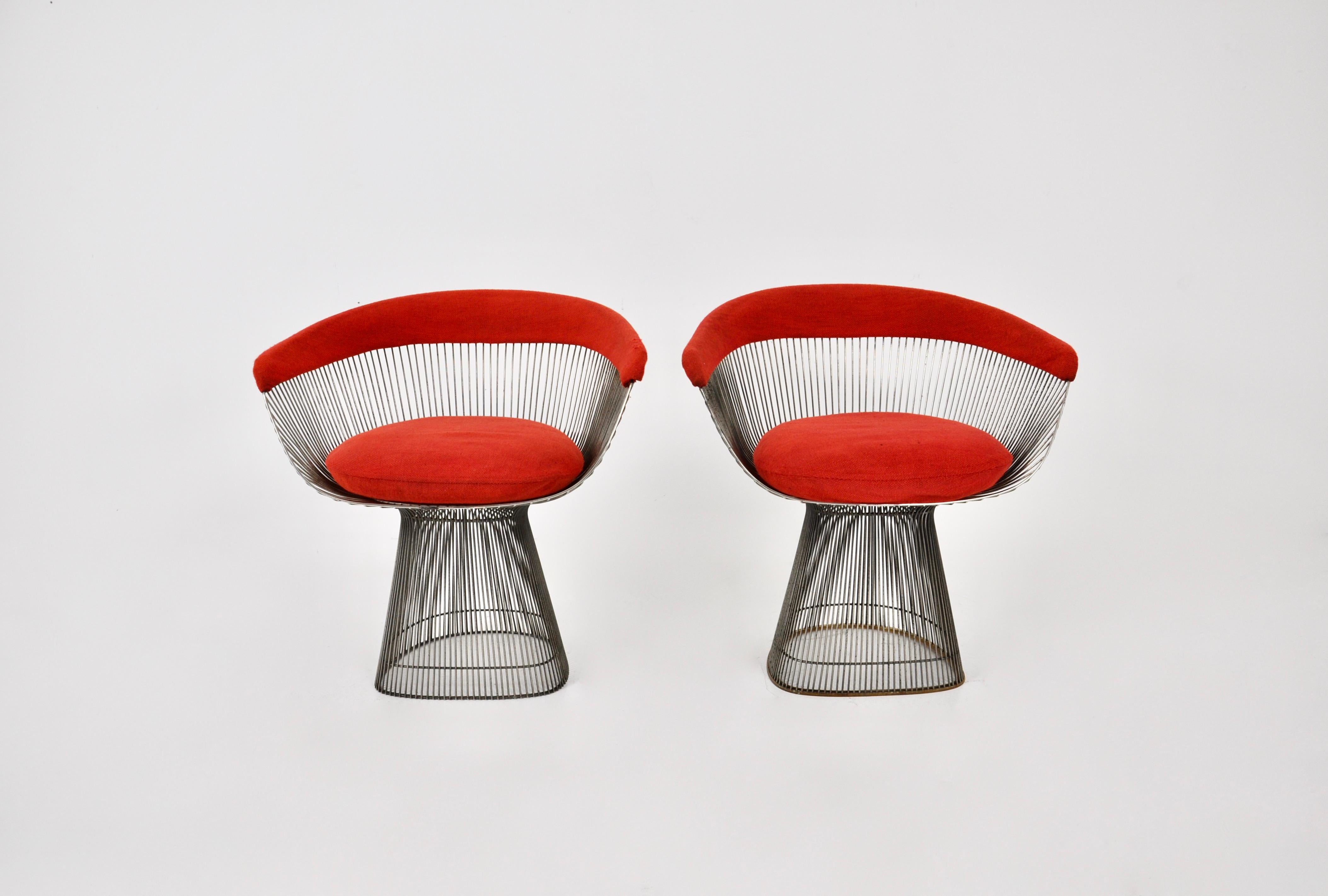 Central American Pair of Armchairs by Warren Platner for Knoll International, 1960s For Sale