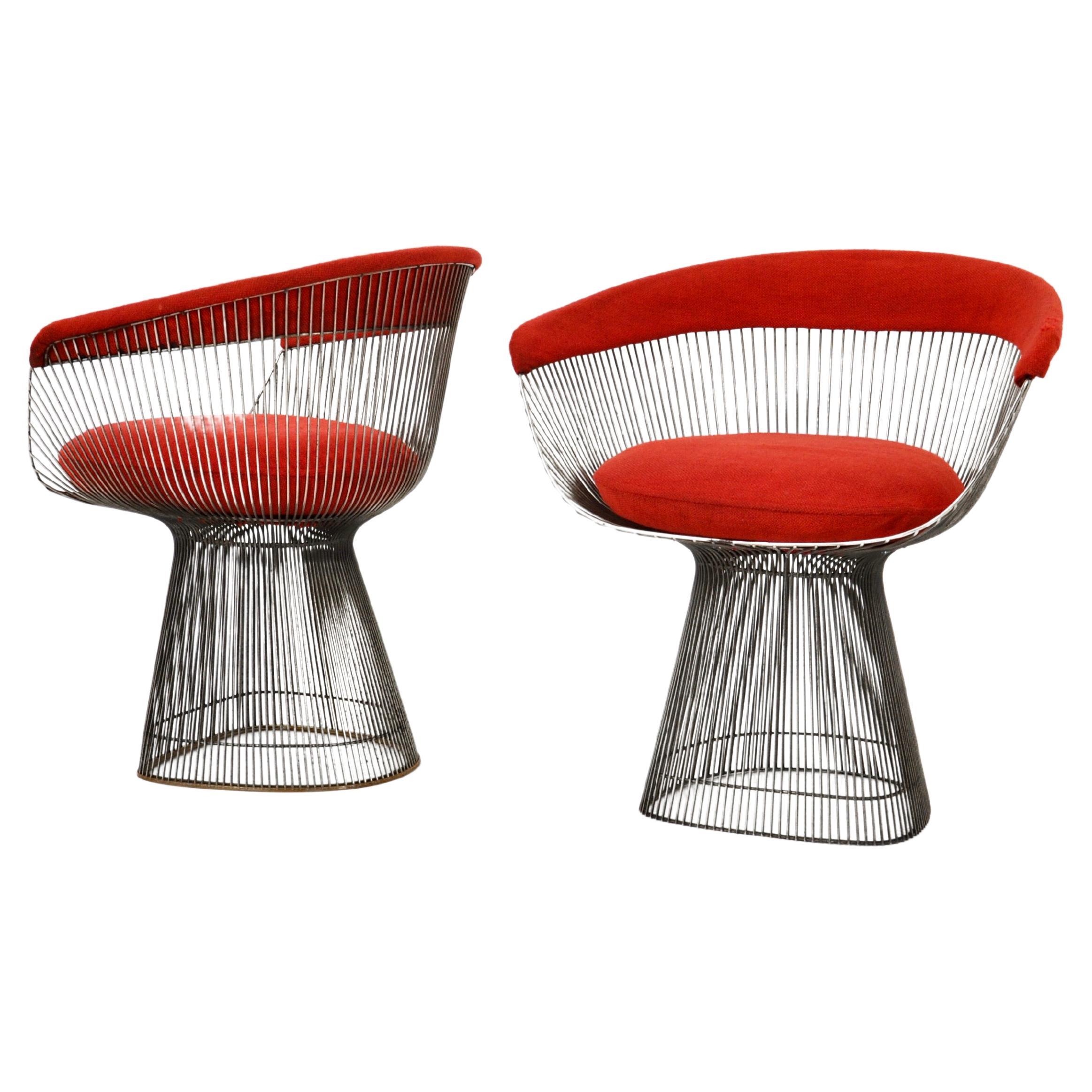 Pair of Armchairs by Warren Platner for Knoll International, 1960s