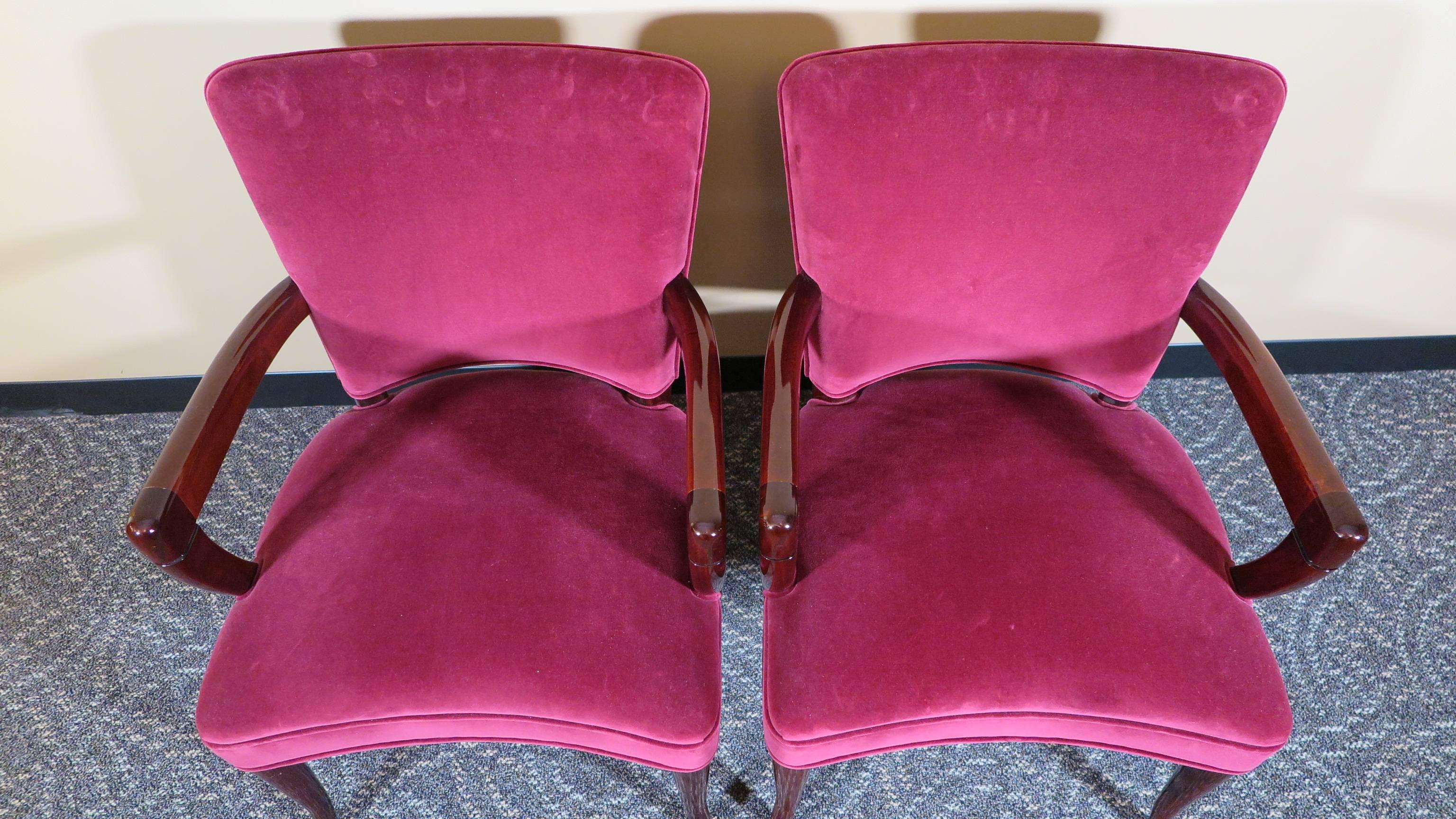 Mid-20th Century Pair of Armchairs by Widdicomb