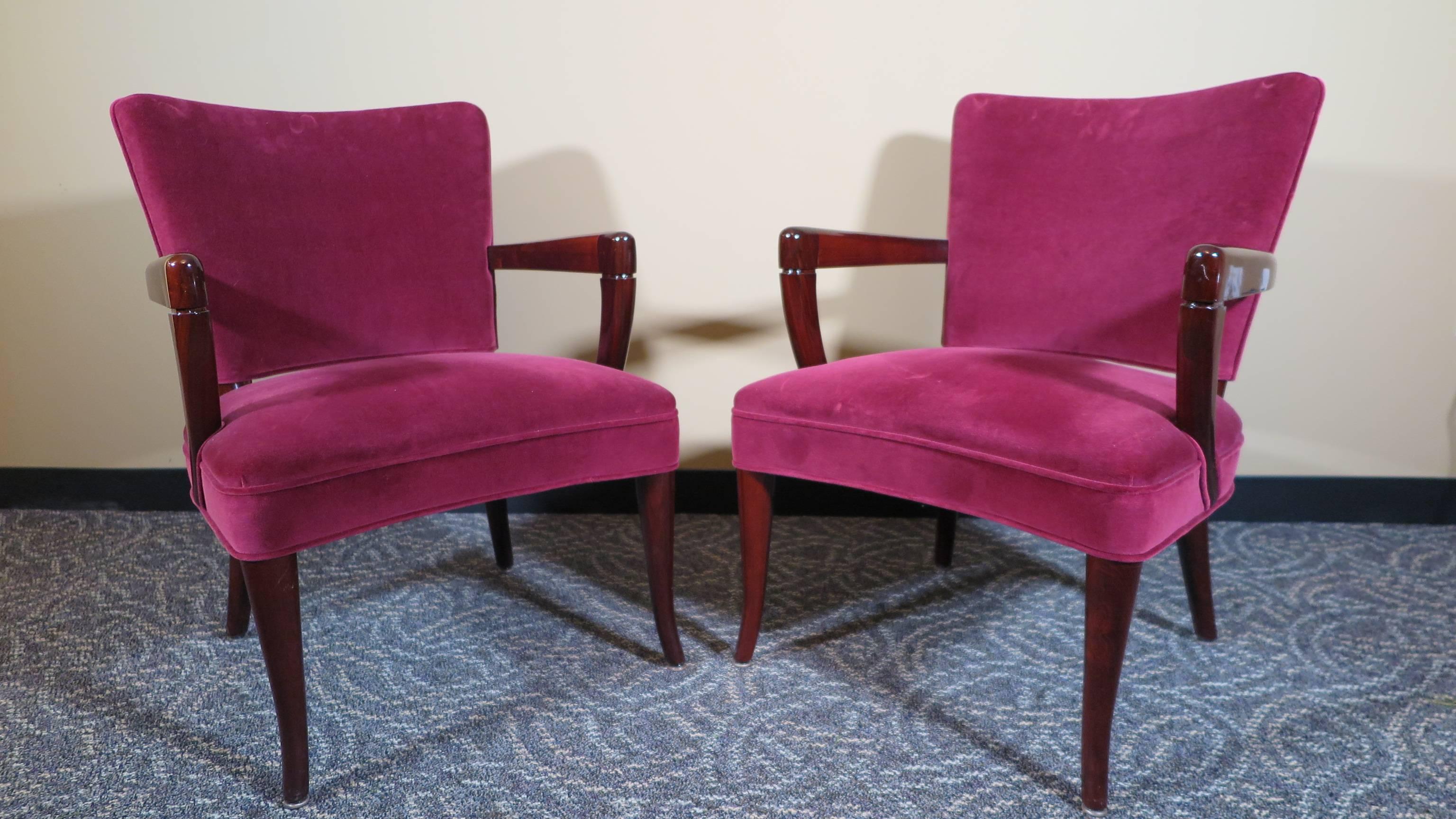 Wood Pair of Armchairs by Widdicomb