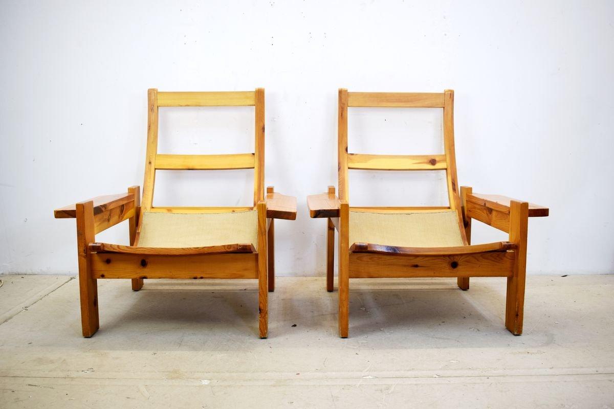 Pair of armchairs by Yngve Ekstrom for Swedese Møbler, 1960s.
Dimensions: H=90 cm; W= 85 cm; D= 85 cm.