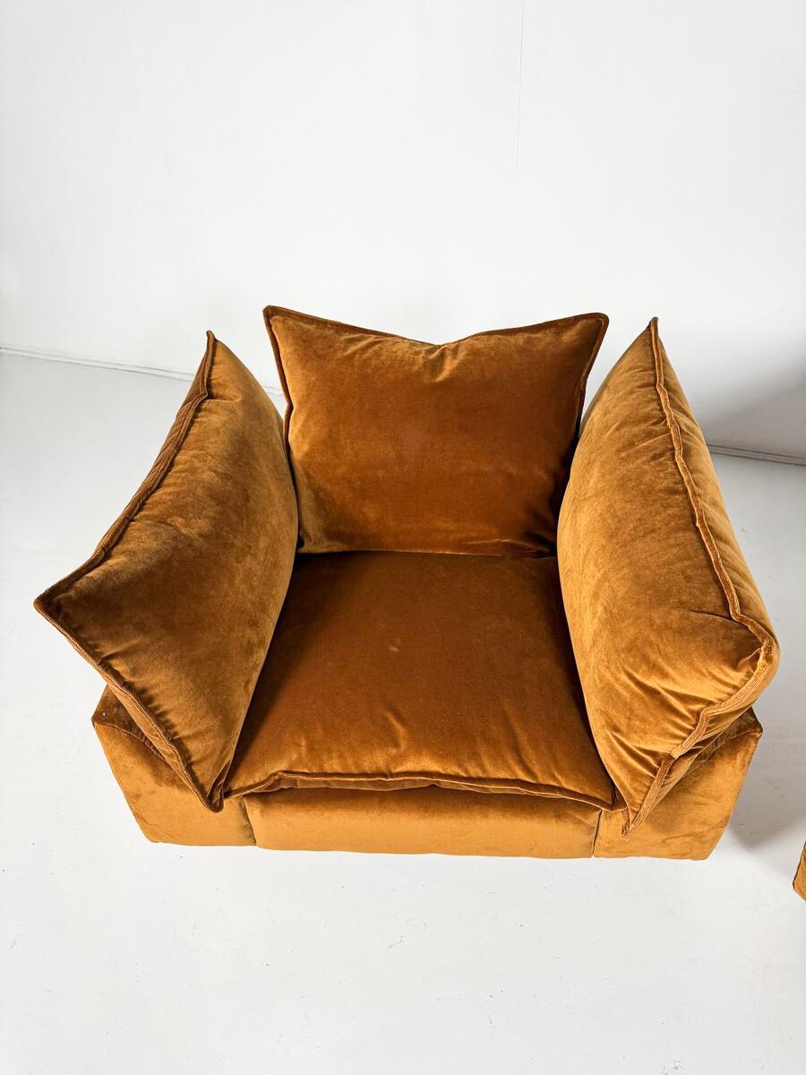 Mid-Century Modern Paire de fauteuils 