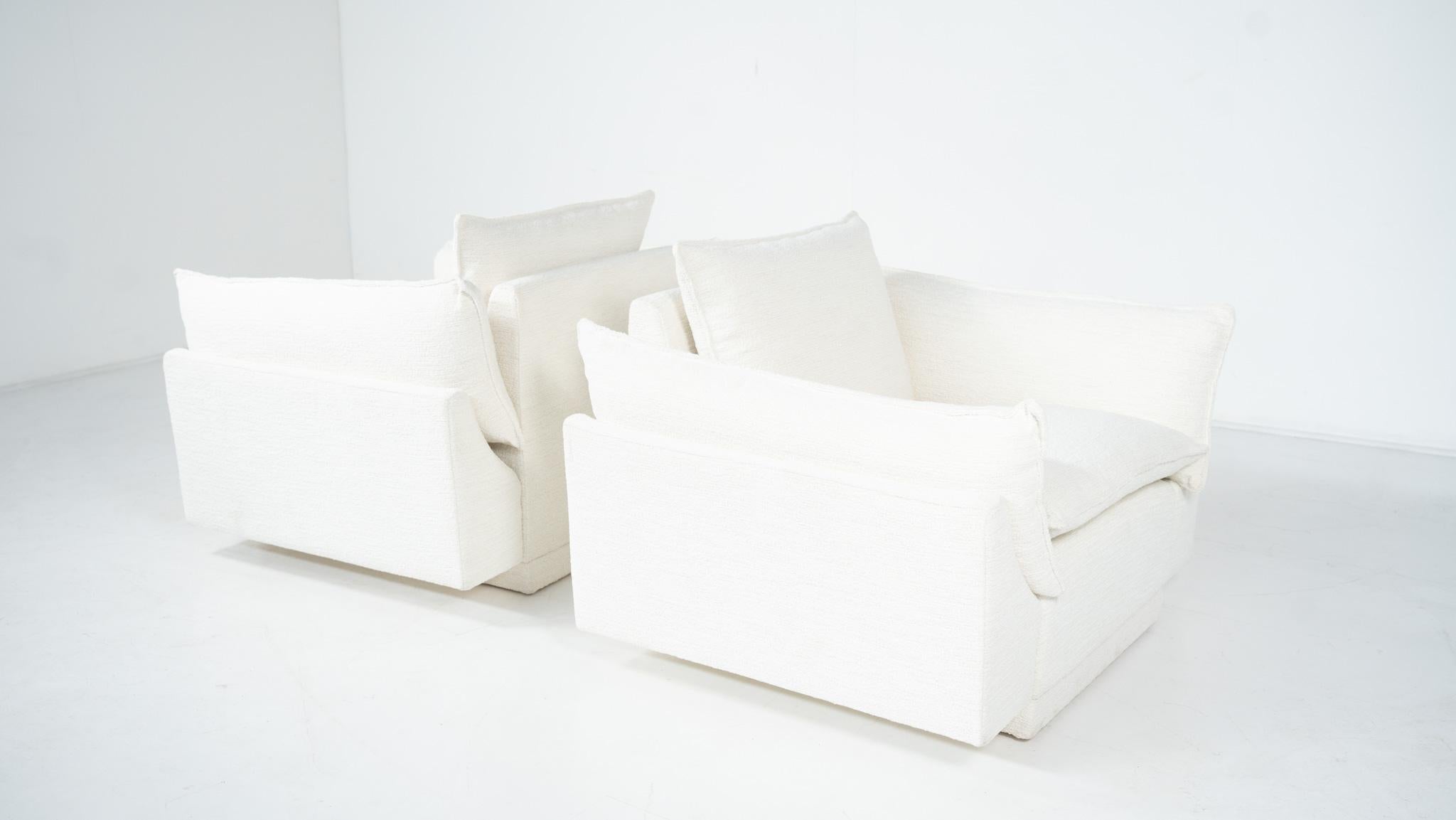 Tissu Paire de fauteuils 