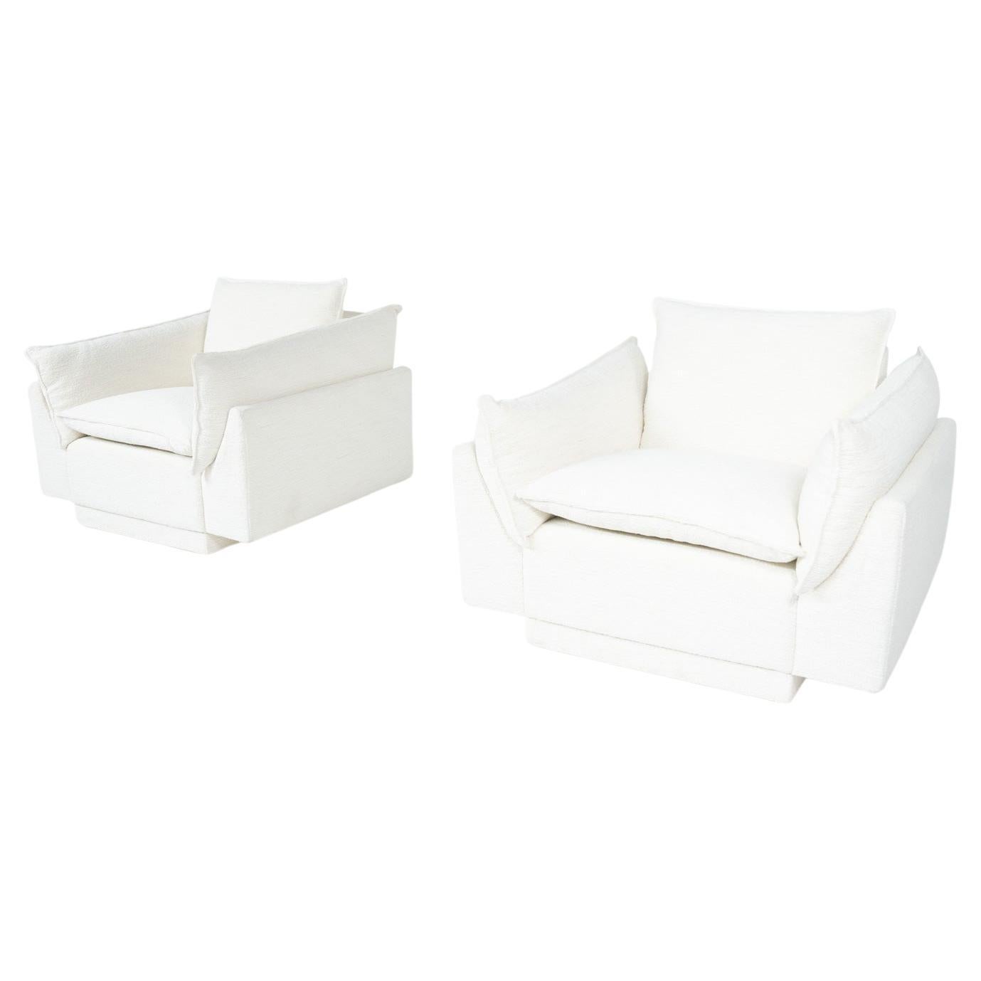 Paire de fauteuils "Cado" par Gunnar Gravesen et David Lewis Divano, Italie, 1970
