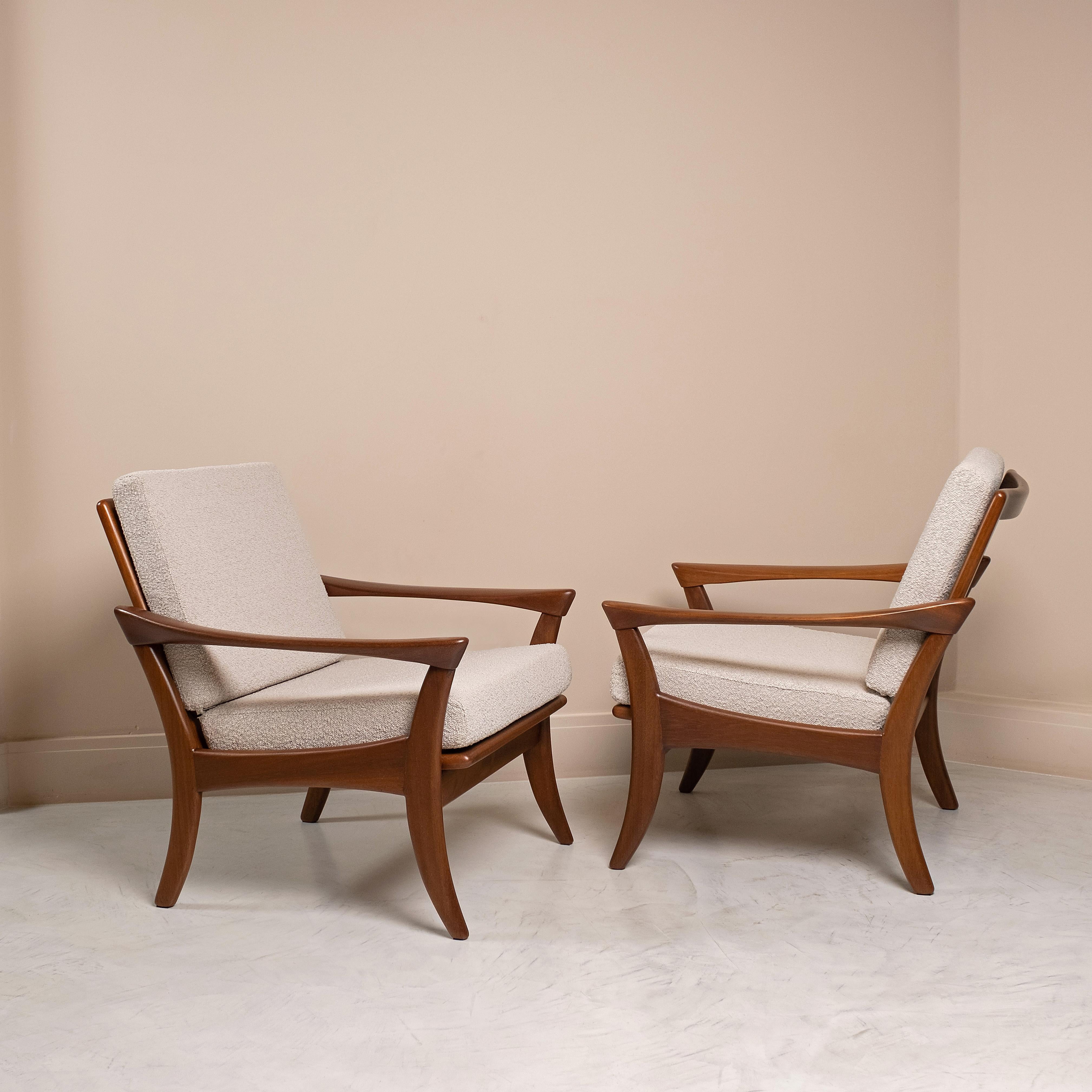 Pair of armchairs De Ster Gelderland, Netherlands, 1950/60s For Sale 4