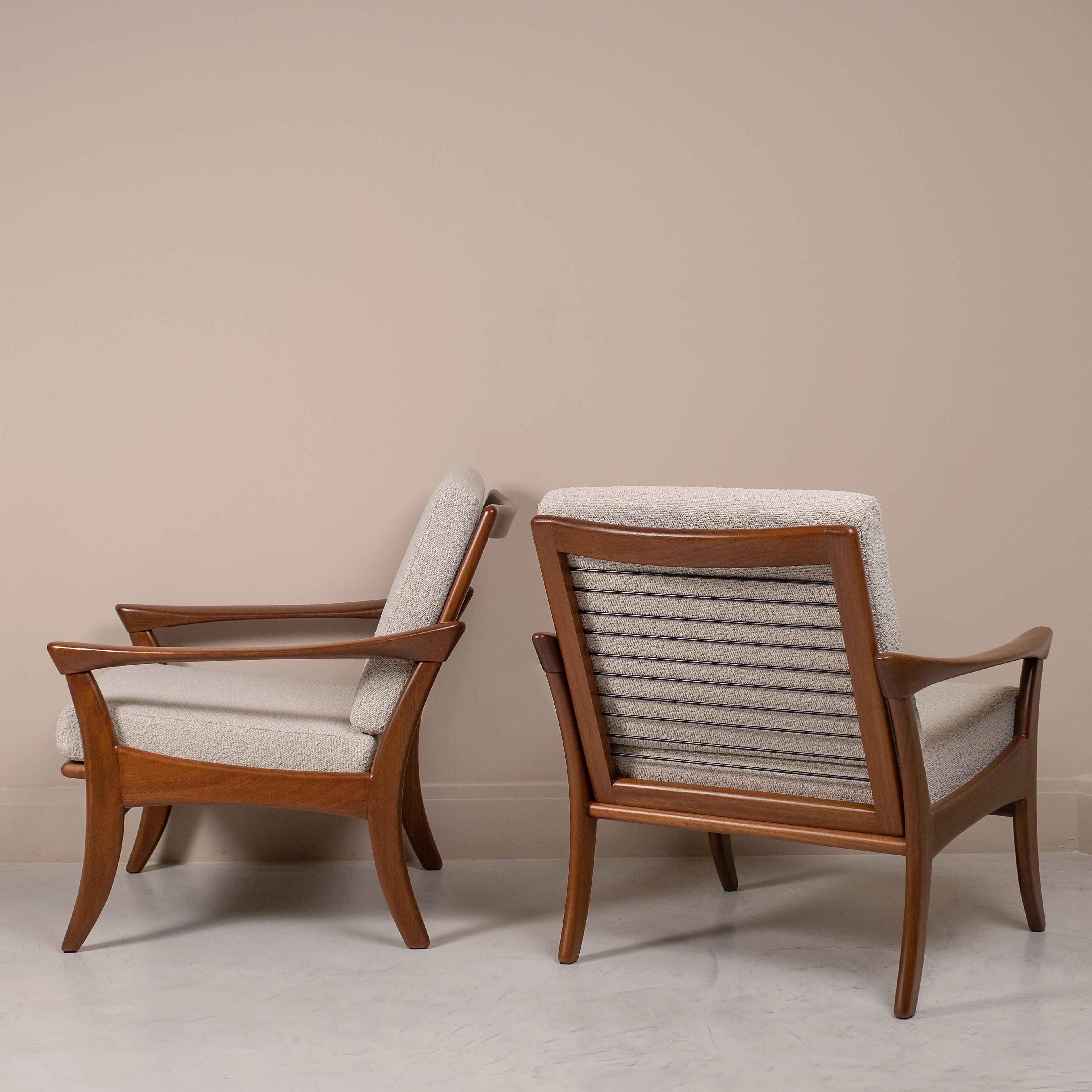Dutch Pair of armchairs De Ster Gelderland, Netherlands, 1950/60s For Sale
