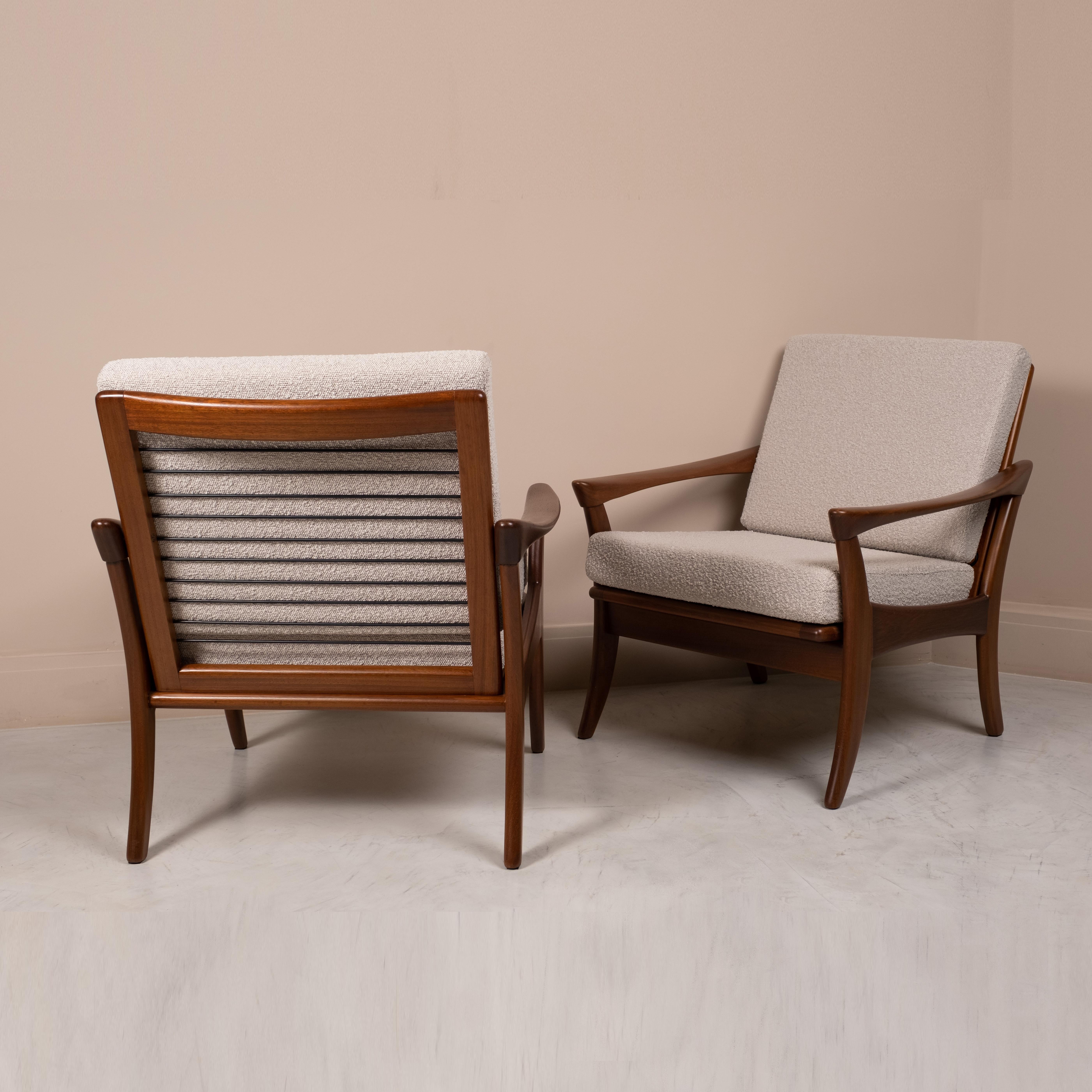 Pair of armchairs De Ster Gelderland, Netherlands, 1950/60s In Good Condition For Sale In Brasília, BR