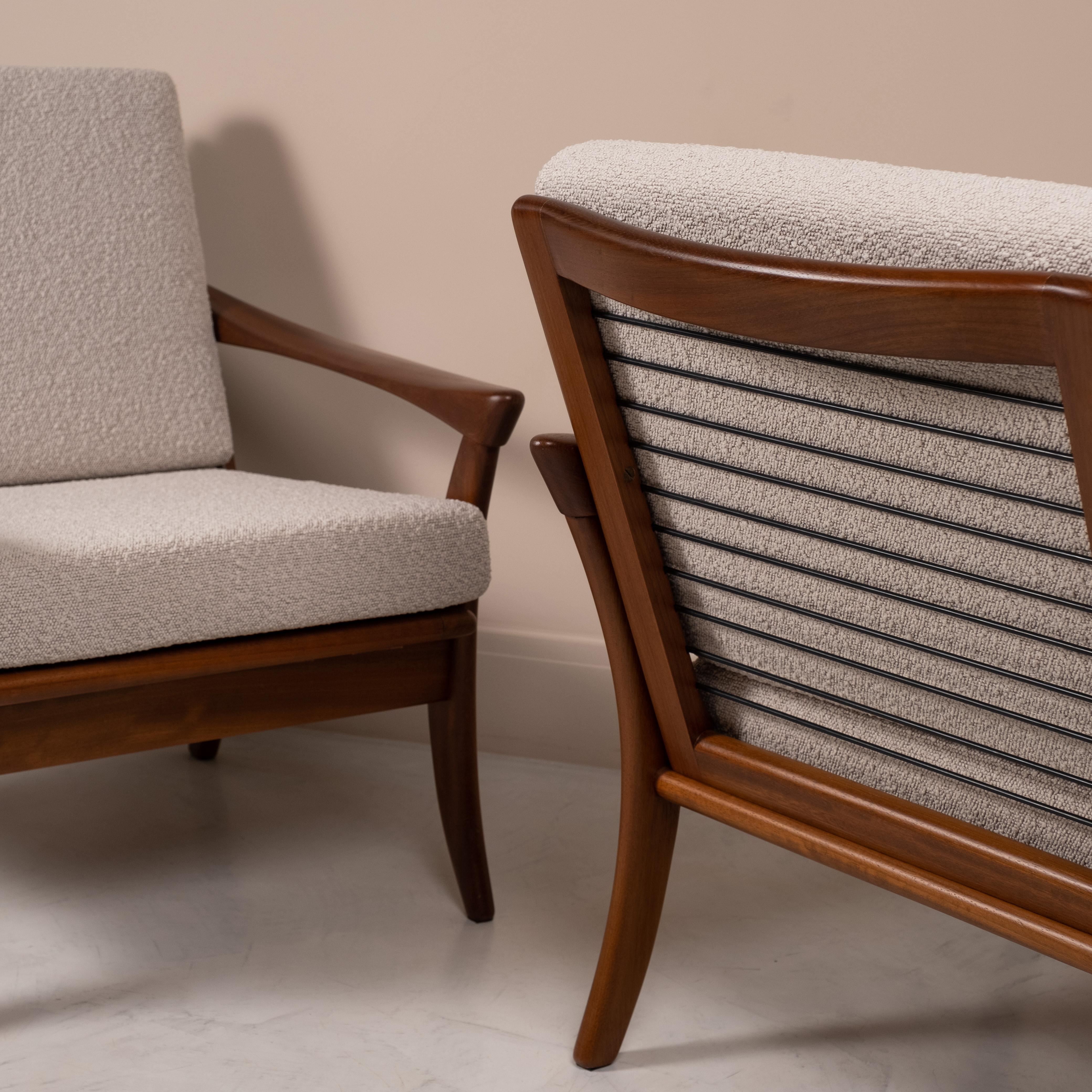 20th Century Pair of armchairs De Ster Gelderland, Netherlands, 1950/60s For Sale