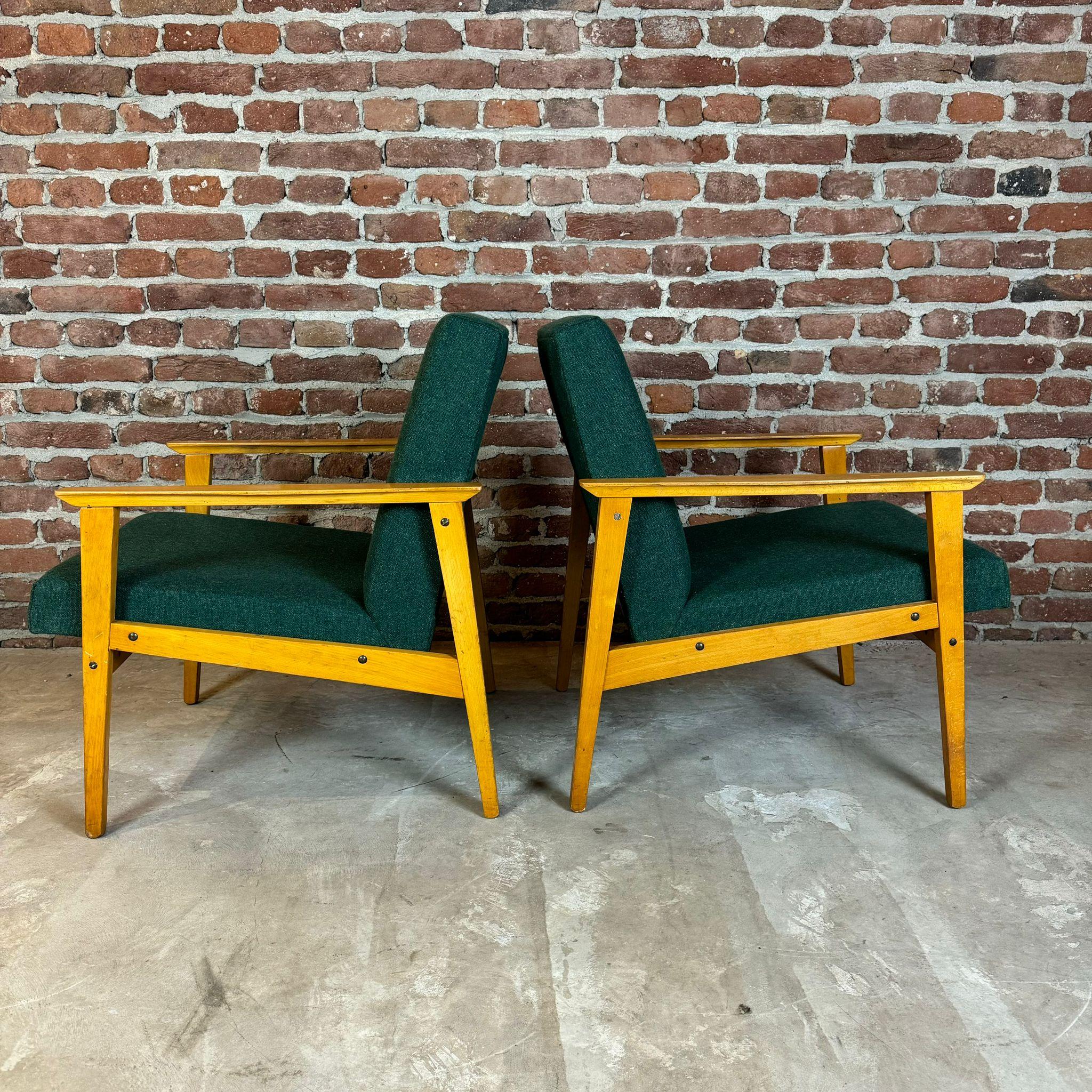 Paire de fauteuils, Danemark 1960 Bon état - En vente à Torino, IT