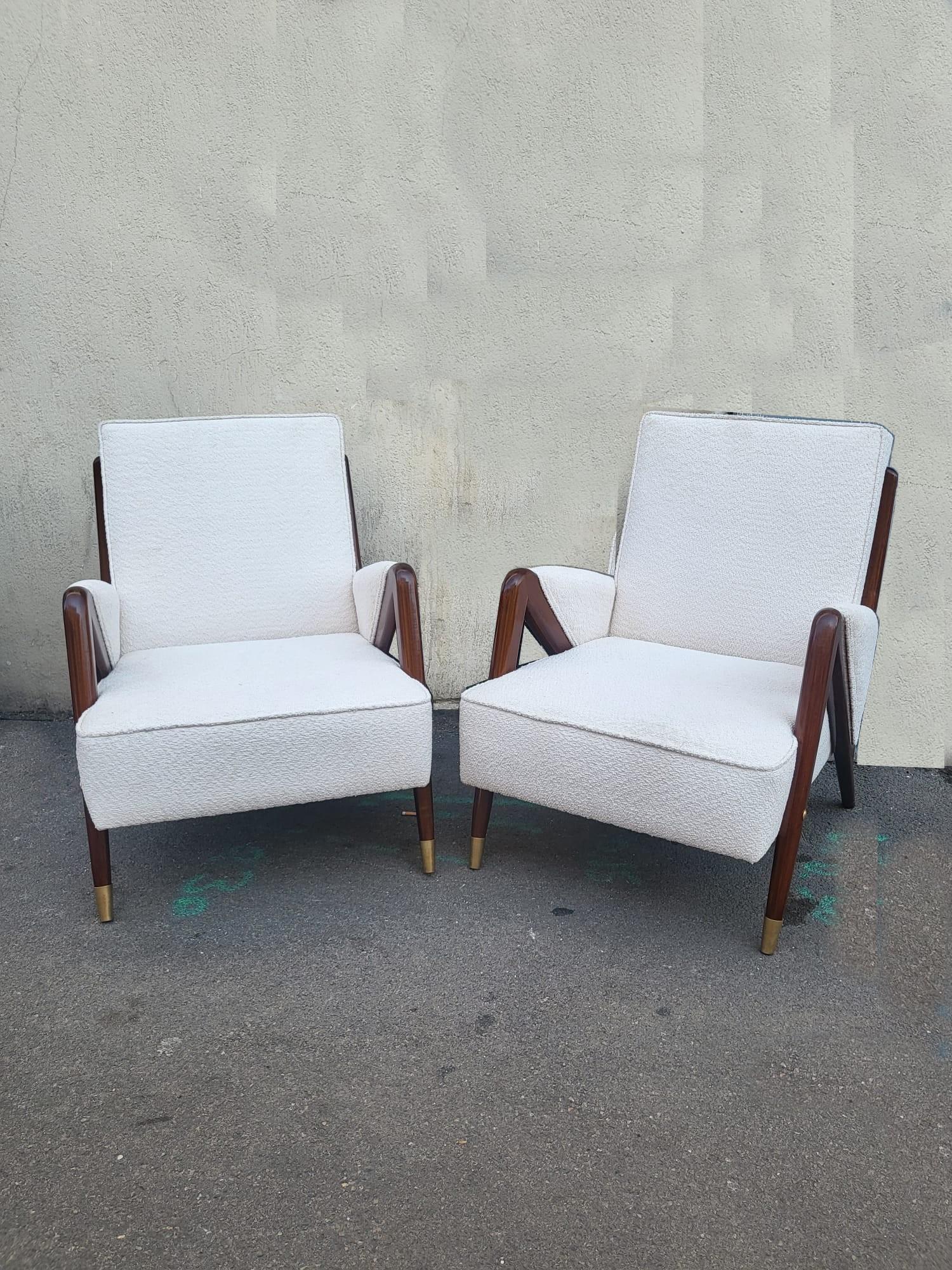 Mid-20th Century Pair Of Armchairs, Design From The 1950s/1960s
