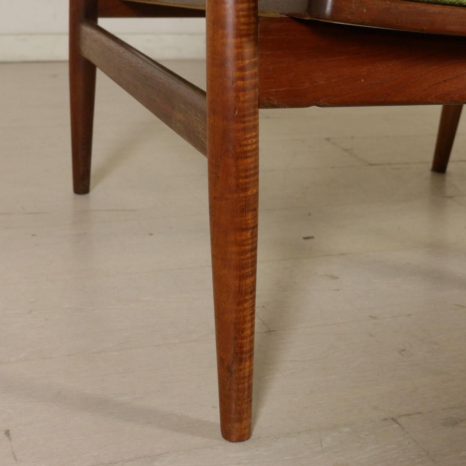 Mid-20th Century Pair of Armchairs Designed by Finn Juhl Teak Vintage, Italy, 1950s-1960s