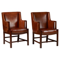 Pair of Armchairs Designed by Hans J. Wegner and Palle Suenson