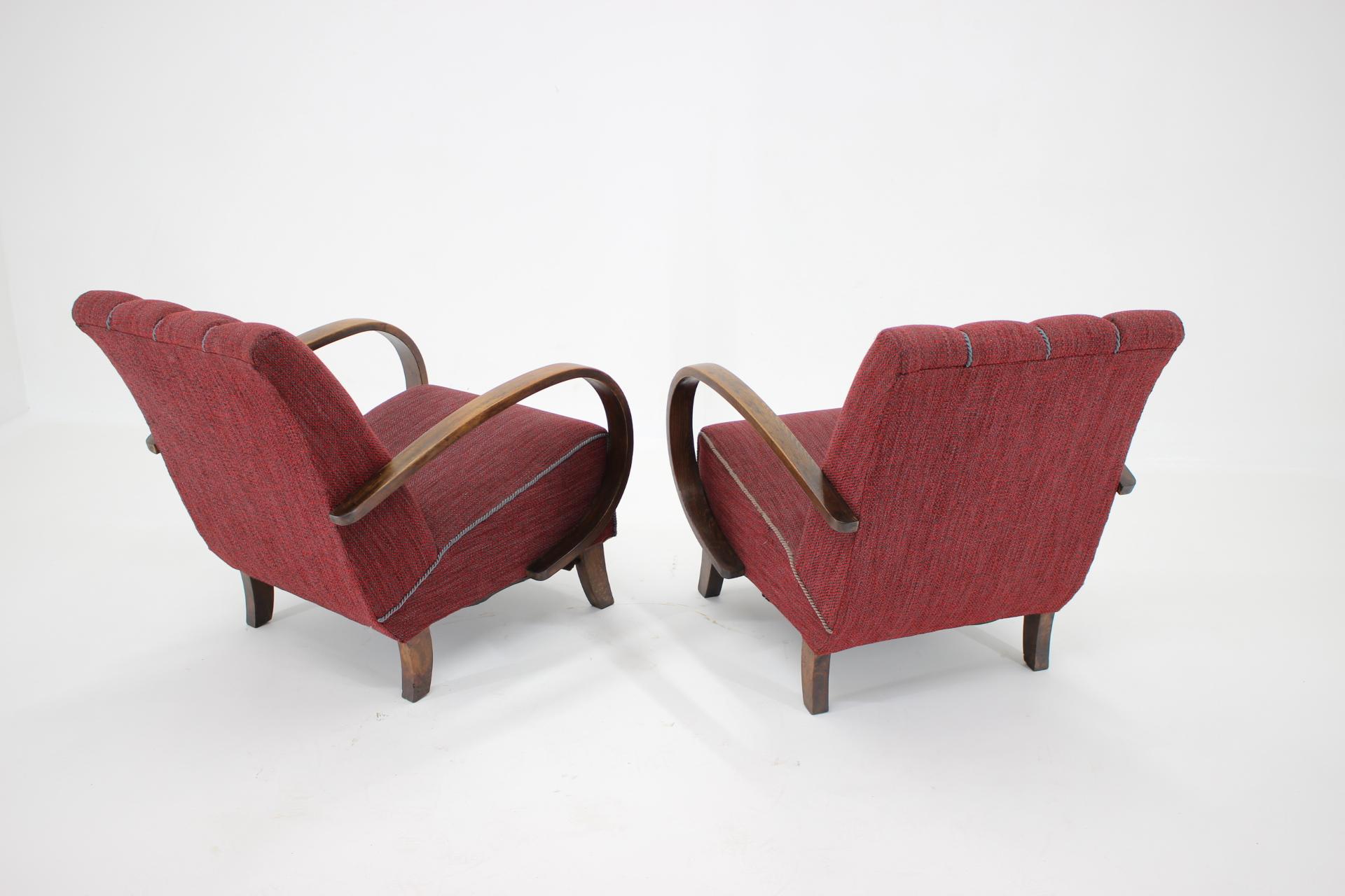 - Czechoslovakia, circa 1950s
- Renovated, incl new upholstery circa 5 years ago
- Good condition.