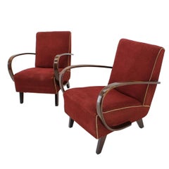 Pair of Armchairs Designed by Jindřich Halabala, 1950s