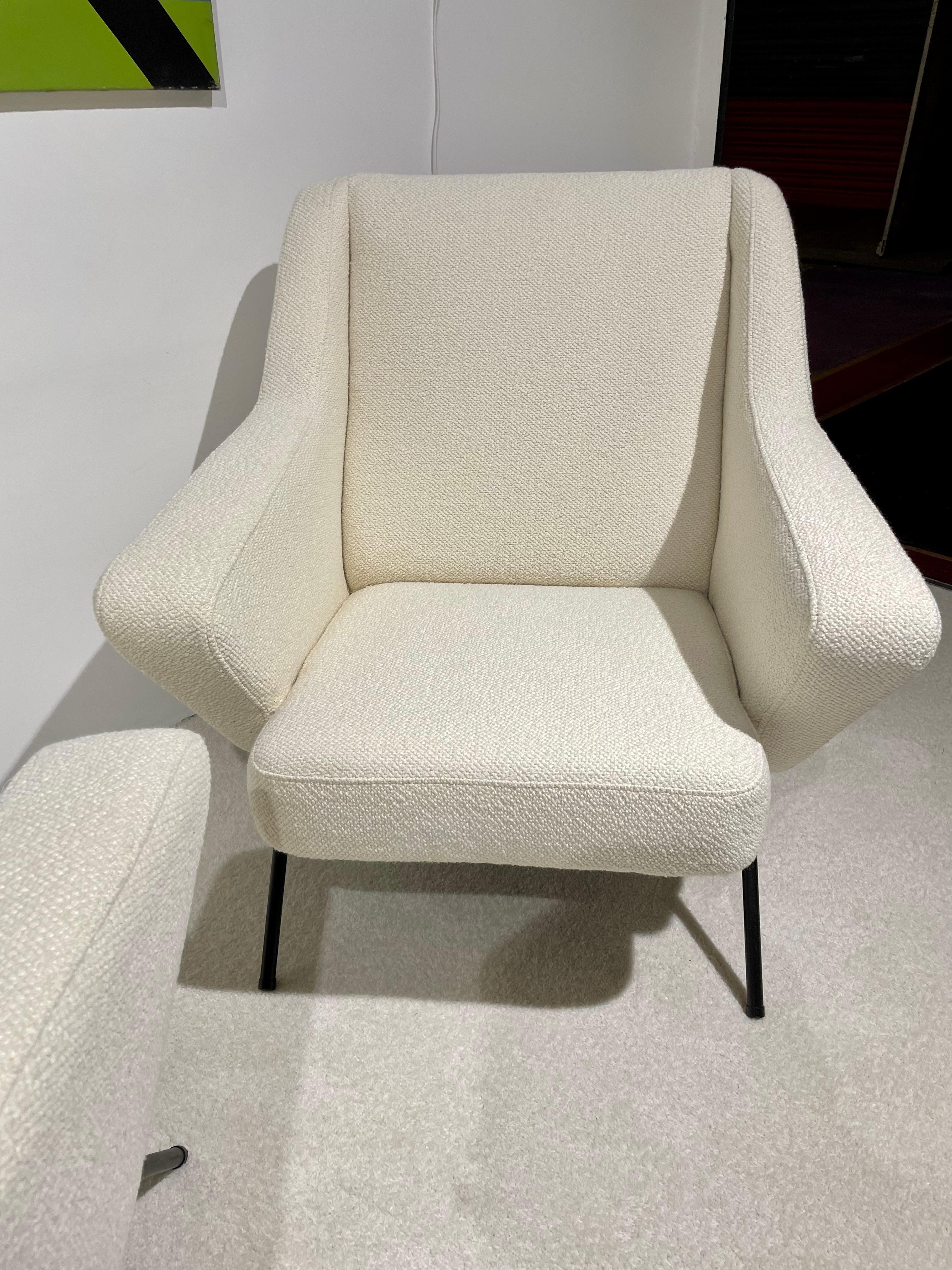 Pareja de sillones Editor de Burov, 1950 en Bueno estado para la venta en Saint-Ouen, FR