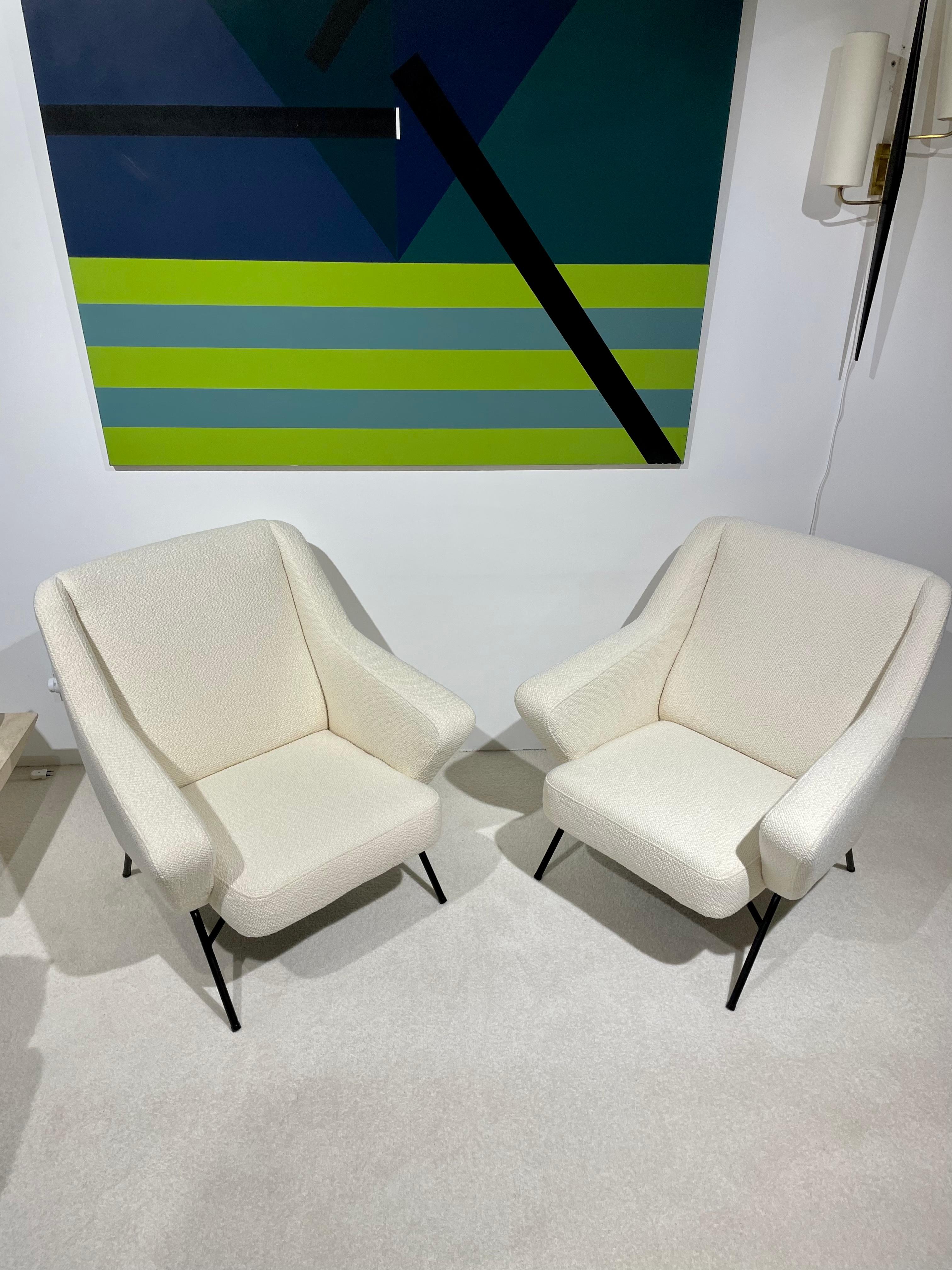 Pair of Armchairs Editor by Burov, 1950 In Good Condition For Sale In Saint-Ouen, FR