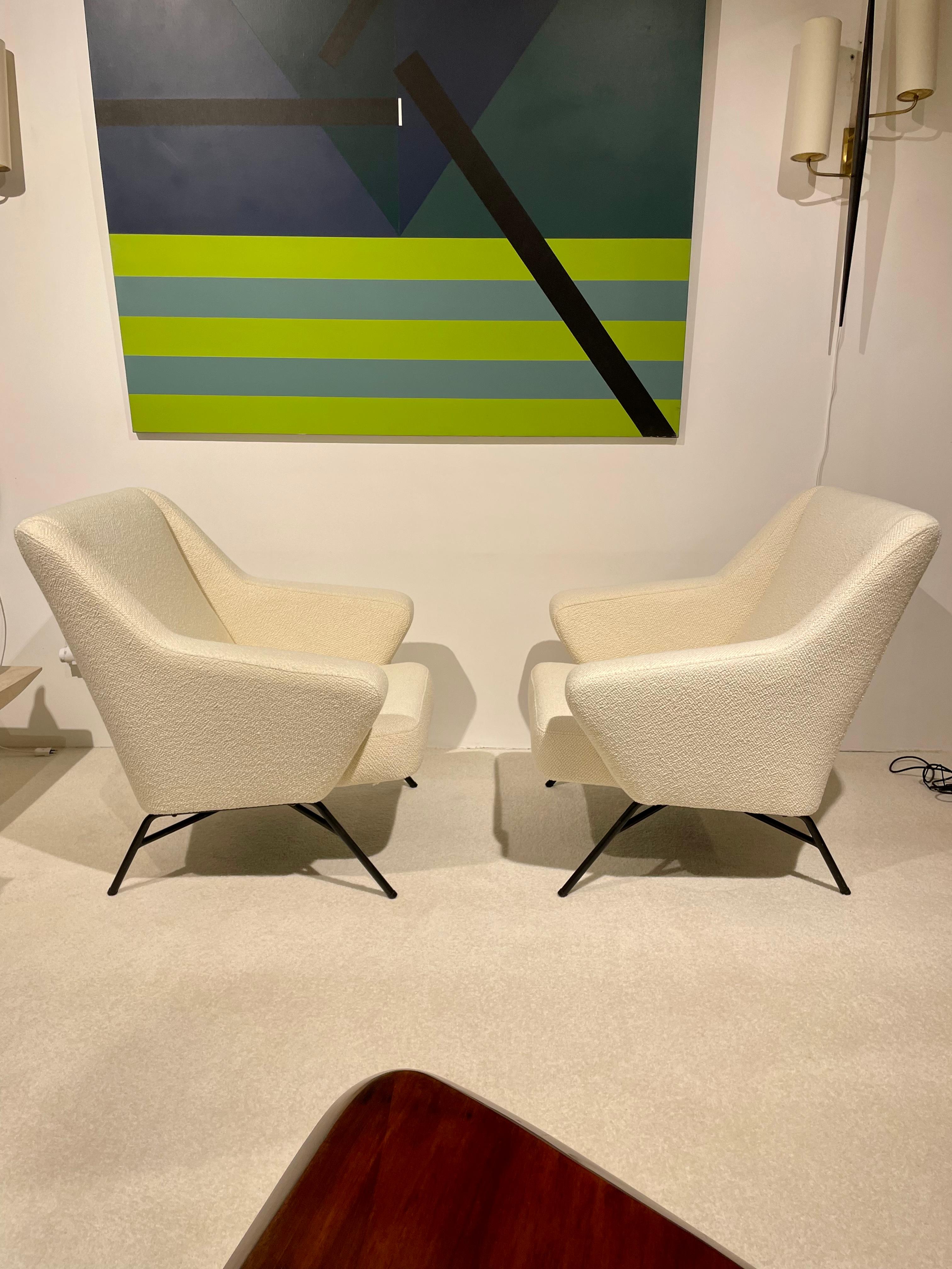 20th Century Pair of Armchairs Editor by Burov, 1950 For Sale