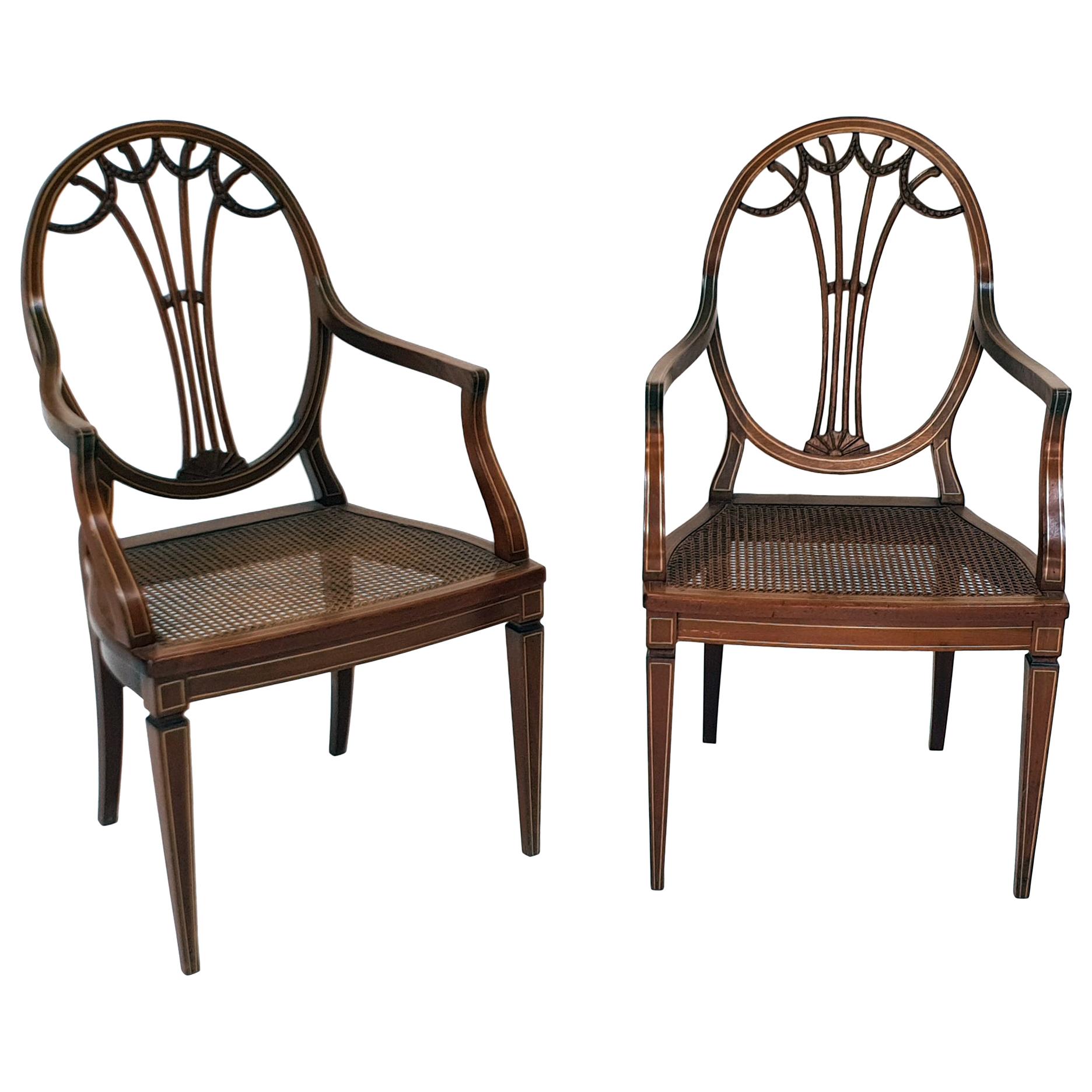 Pair of Armchairs, England, 1880s
