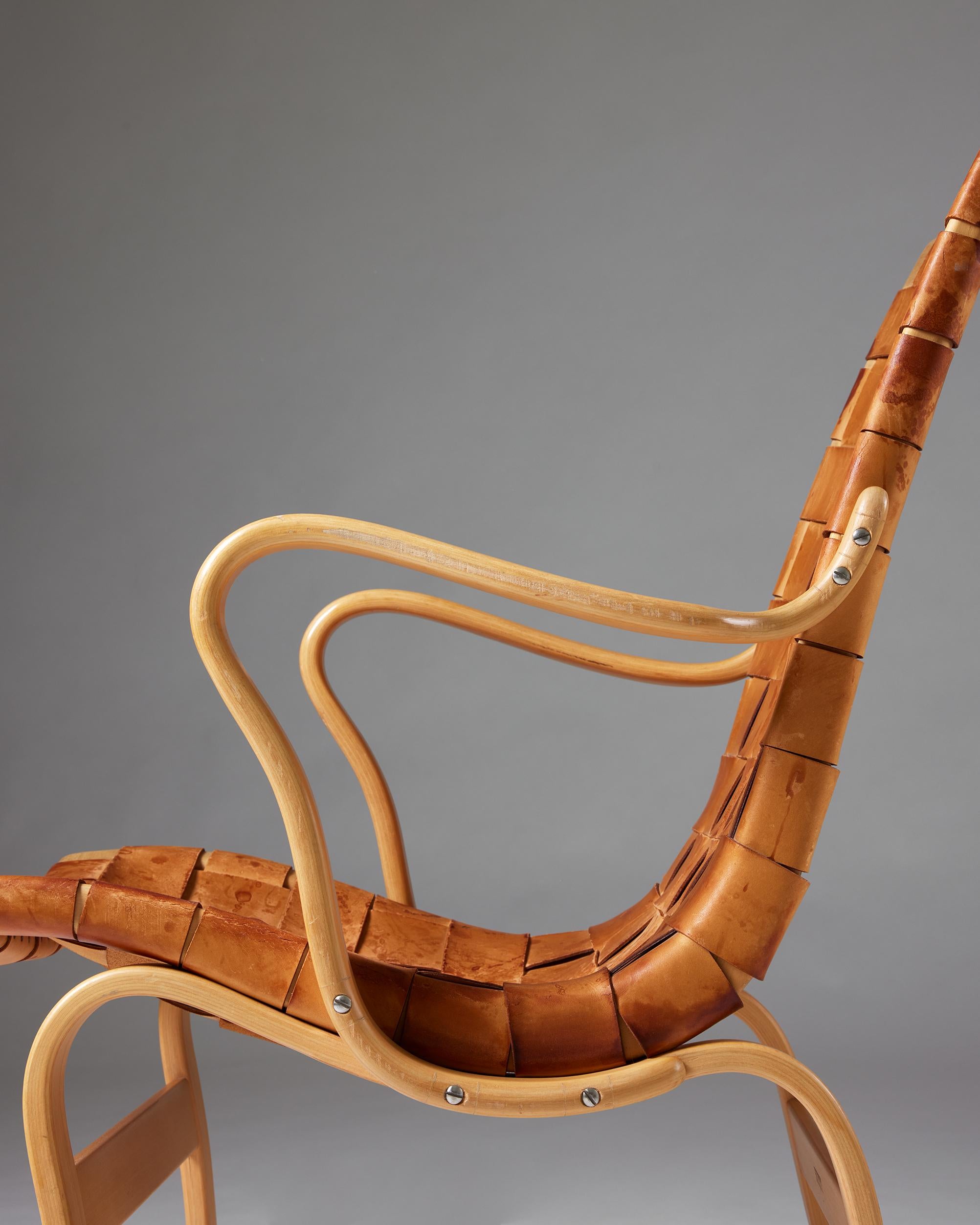Paar Sessel 'Eva', entworfen von Bruno Mathsson für Karl Mathsson, Schweden im Angebot 3