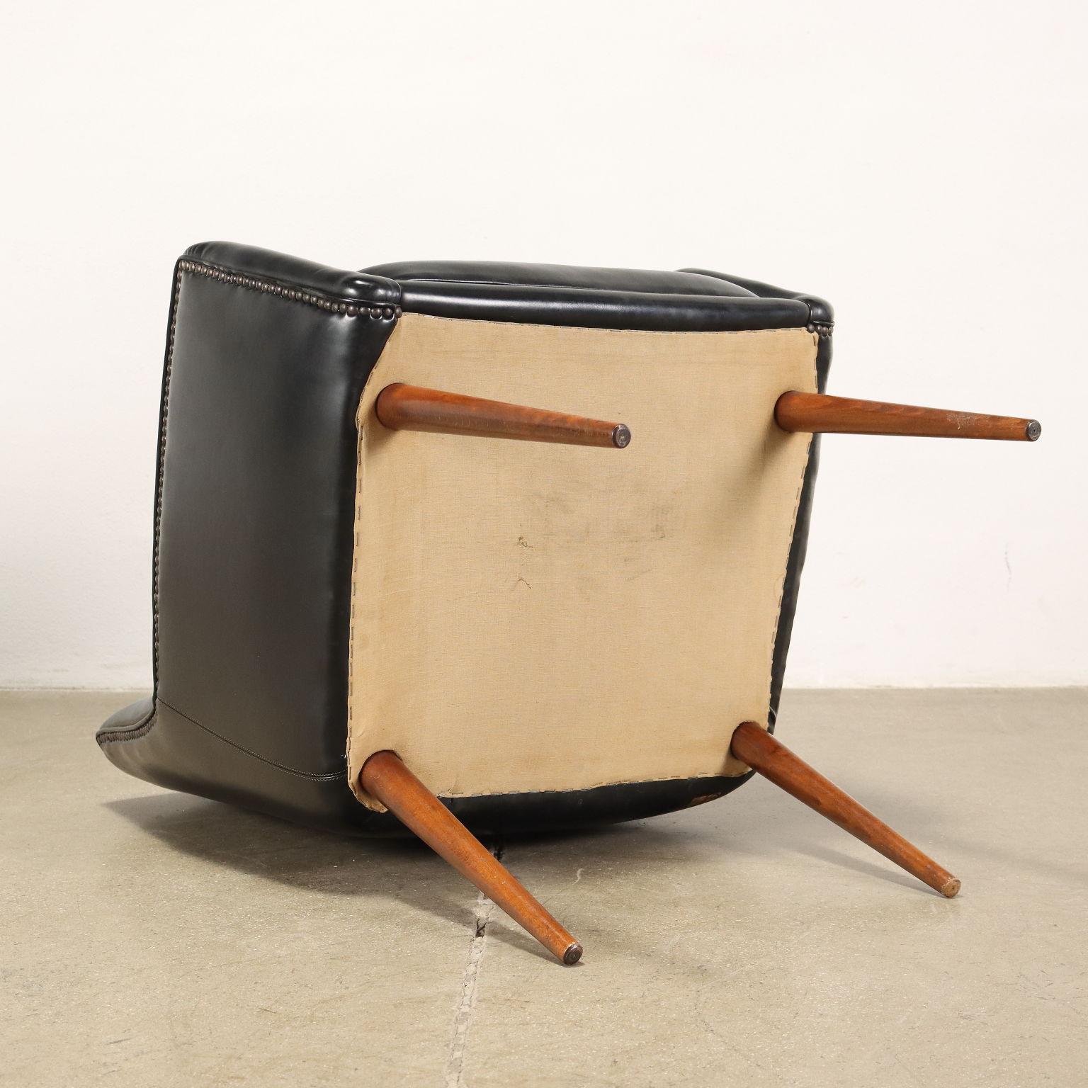Paar Sesselschaum-Sessel, Italien 1950er-1960er Jahre im Angebot 4