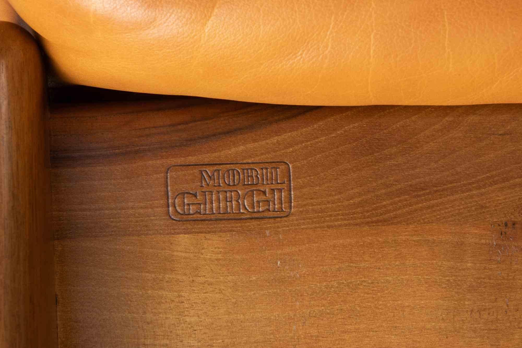 Paire de fauteuils pour Mobilgirgi par Mario Marenco, 1970 Bon état - En vente à Roma, IT