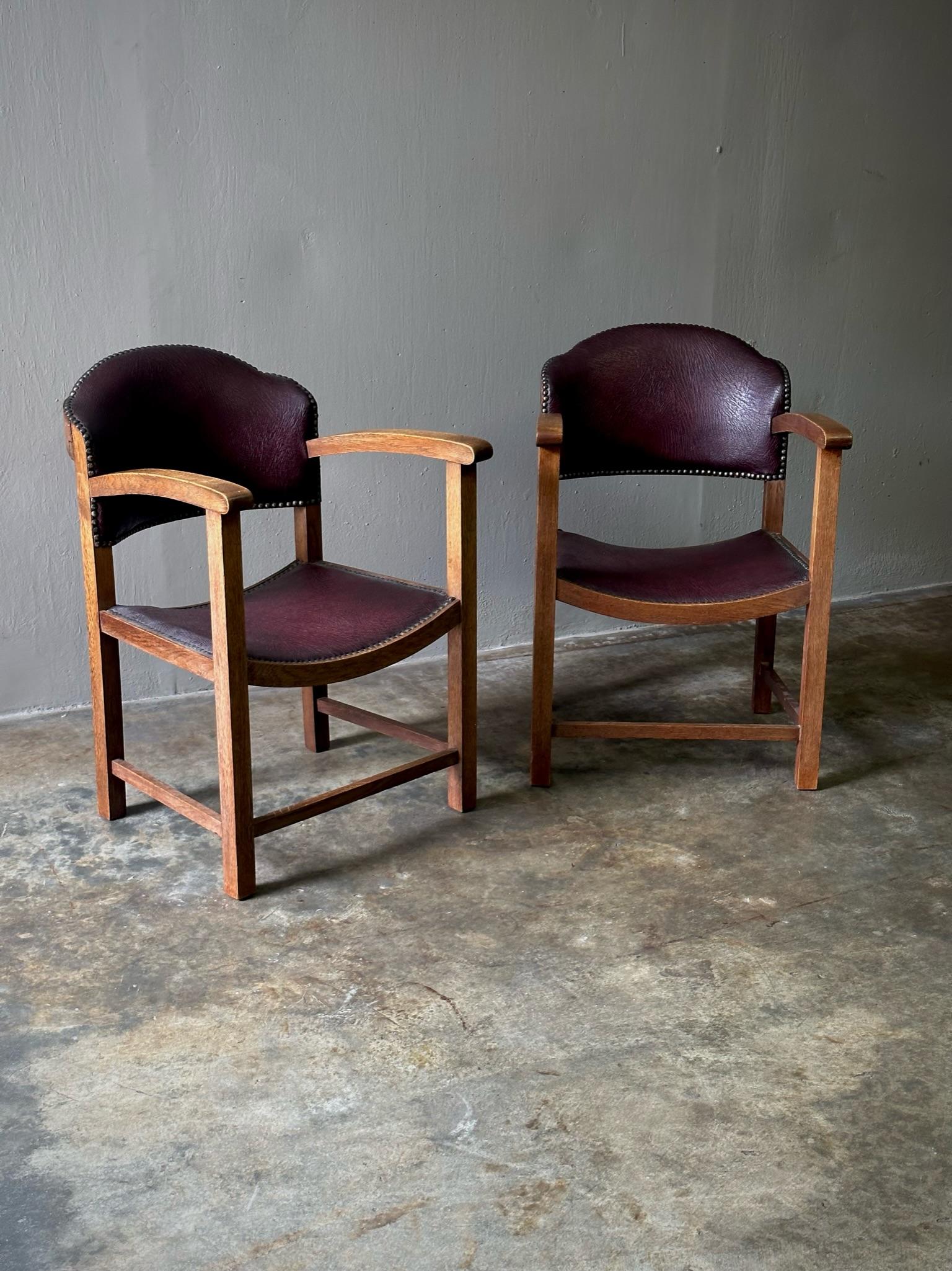 Dutch Pair of Armchairs For Sale