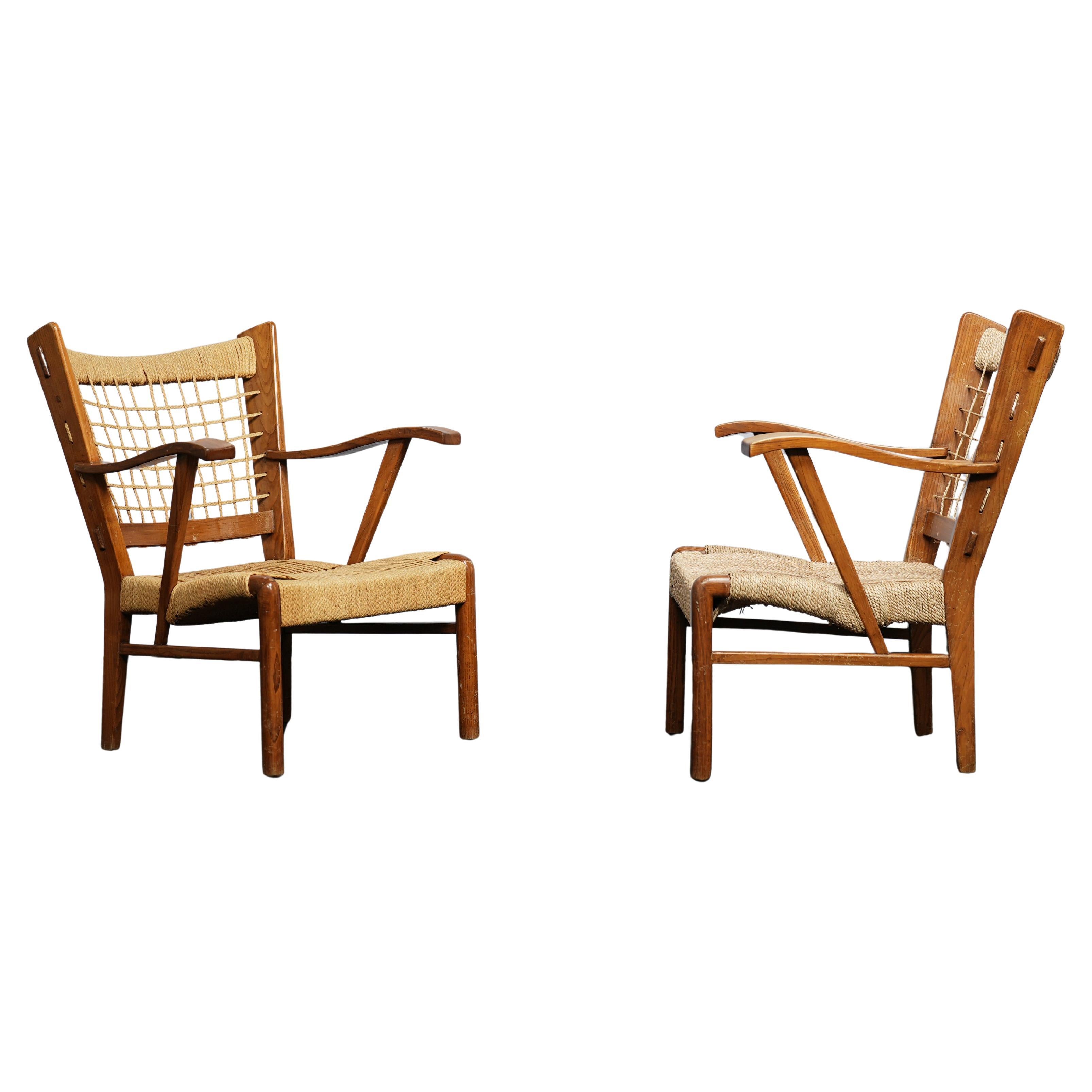 Pair of Armchairs For Sale