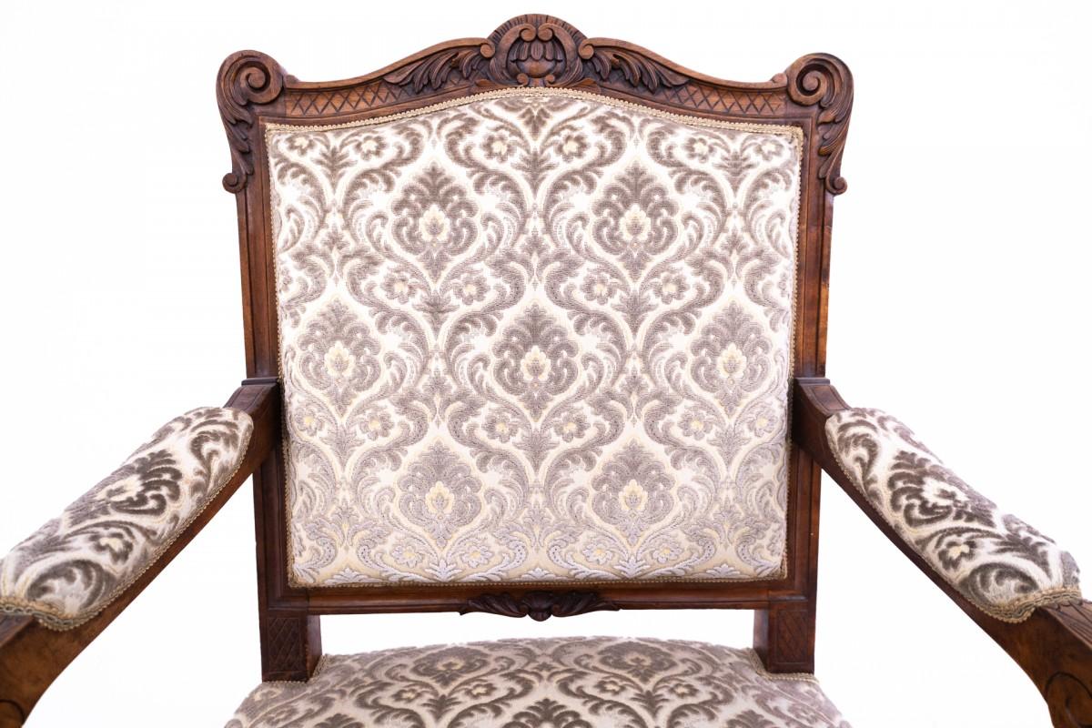 Pareja de sillones, Francia, hacia 1900. Tela en venta
