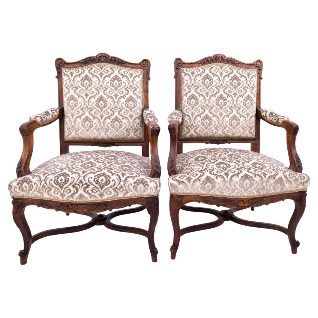 Paar Sessel, Frankreich, ca. 1900.